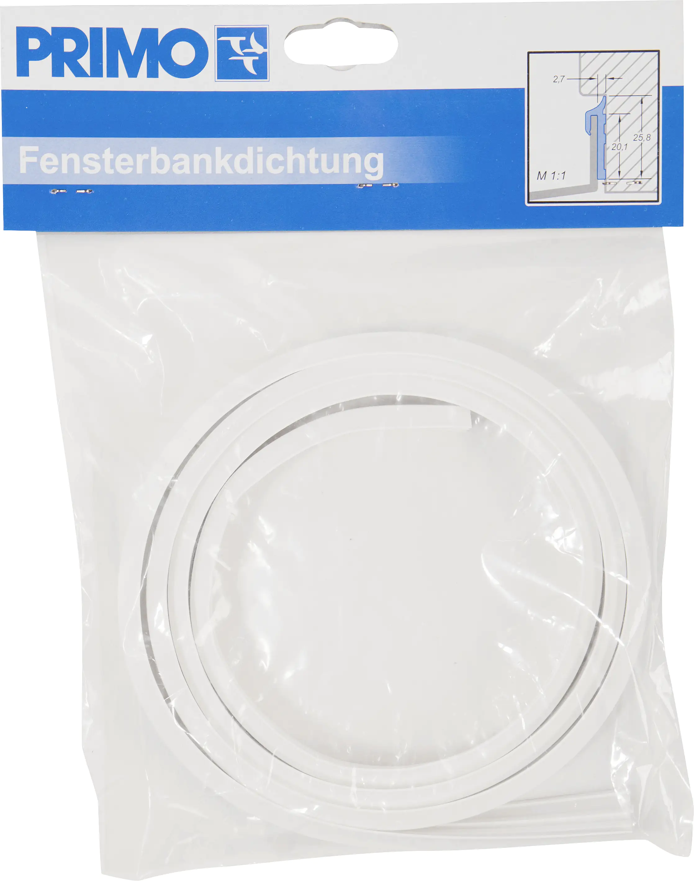 Primo Fensterbankdichtung weiß 1500 x 2,7 x 25,8 mm