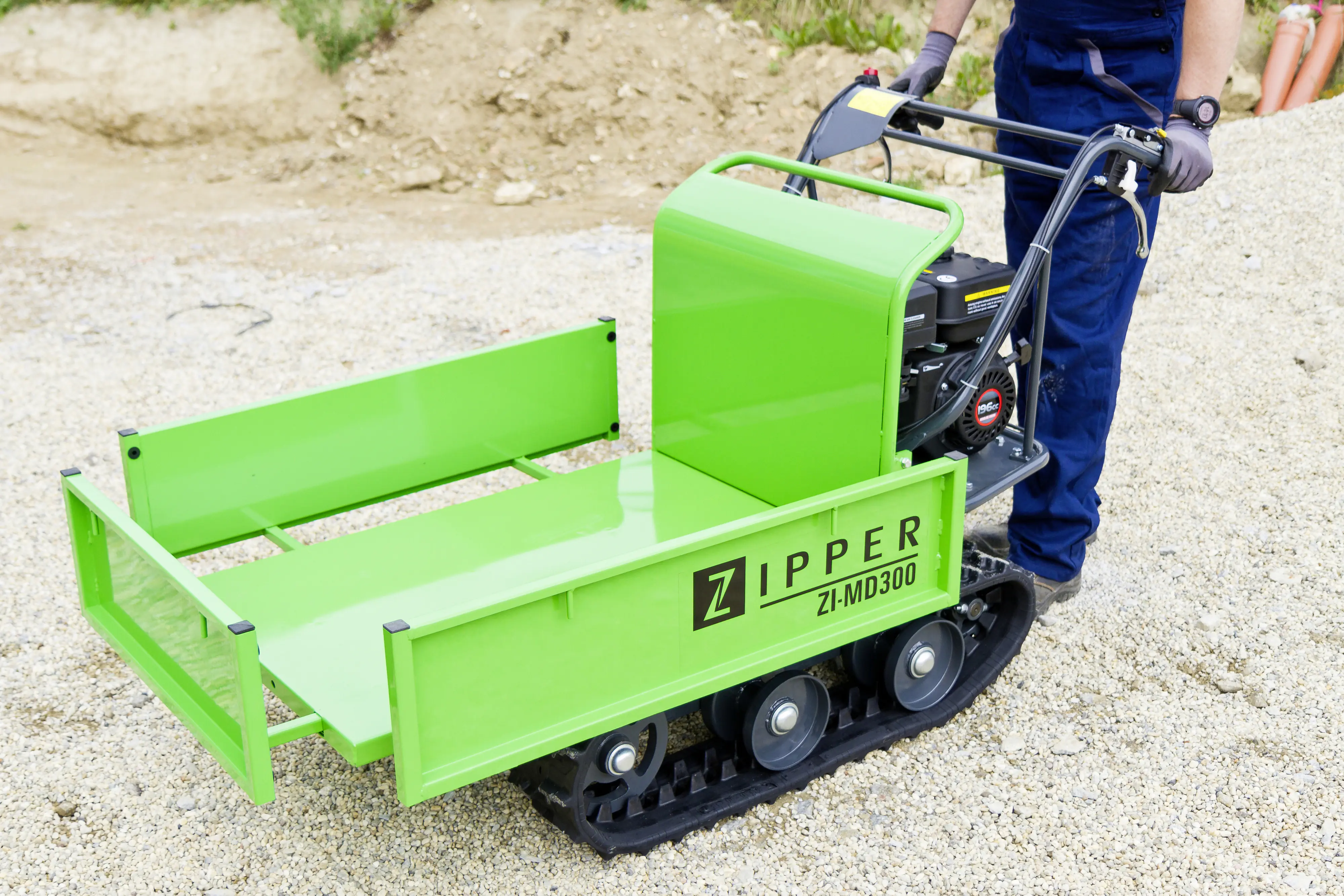 Zipper Miniraupendumper ZI-MD300 4,1 kW inkl. Schneeschild