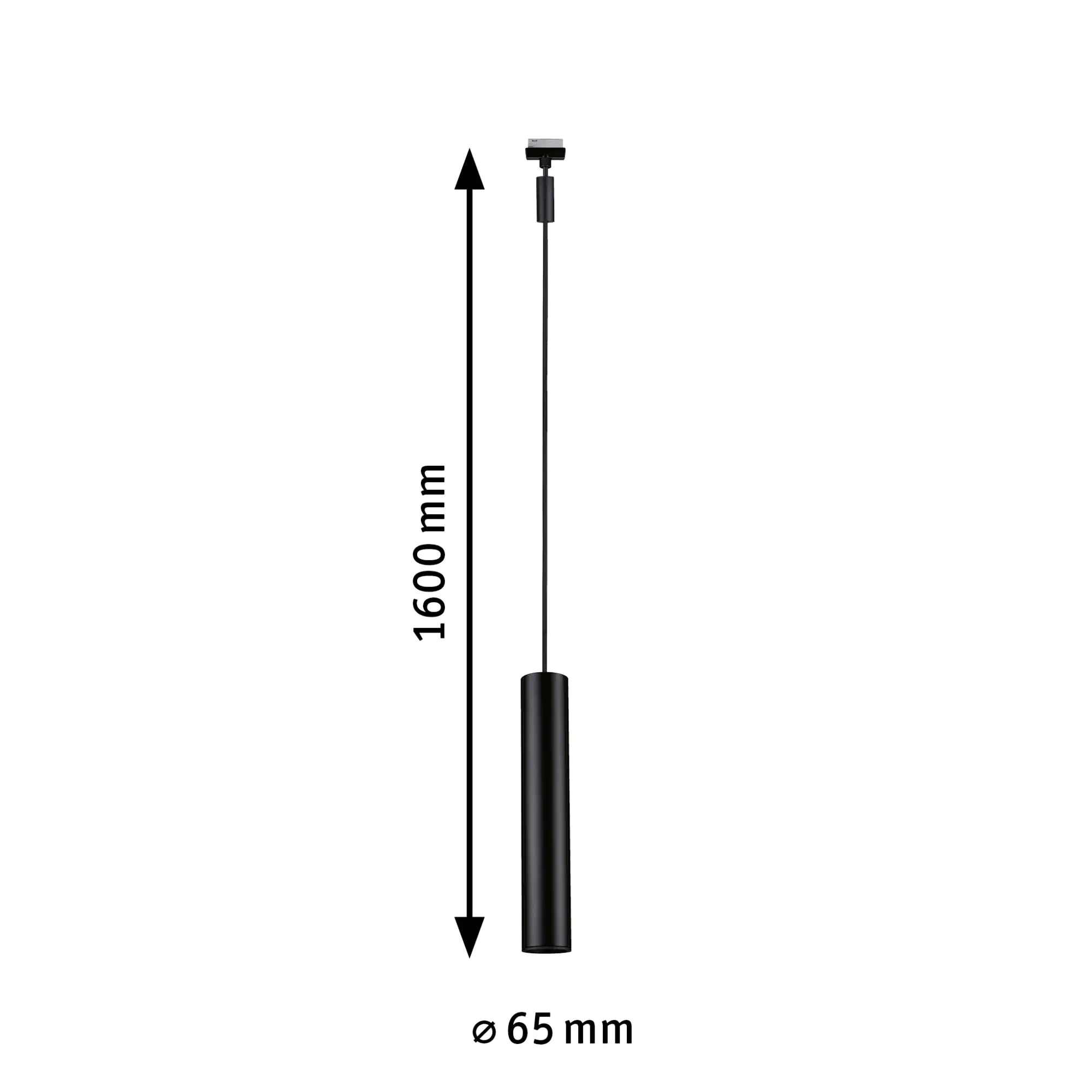 Paulmann URail Pendelleuchte Catalejo schwarz-matt 38,3 x 6,5 cm GU10 10 W Paulmann URail Pendelleuchte Catalejo schwarz-matt 38,3 x 6,5 cm GU10 10 W