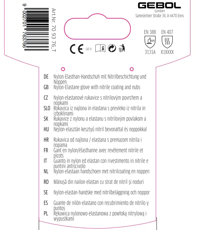 Gebol Handschuh Multi Flex Cool & Touch