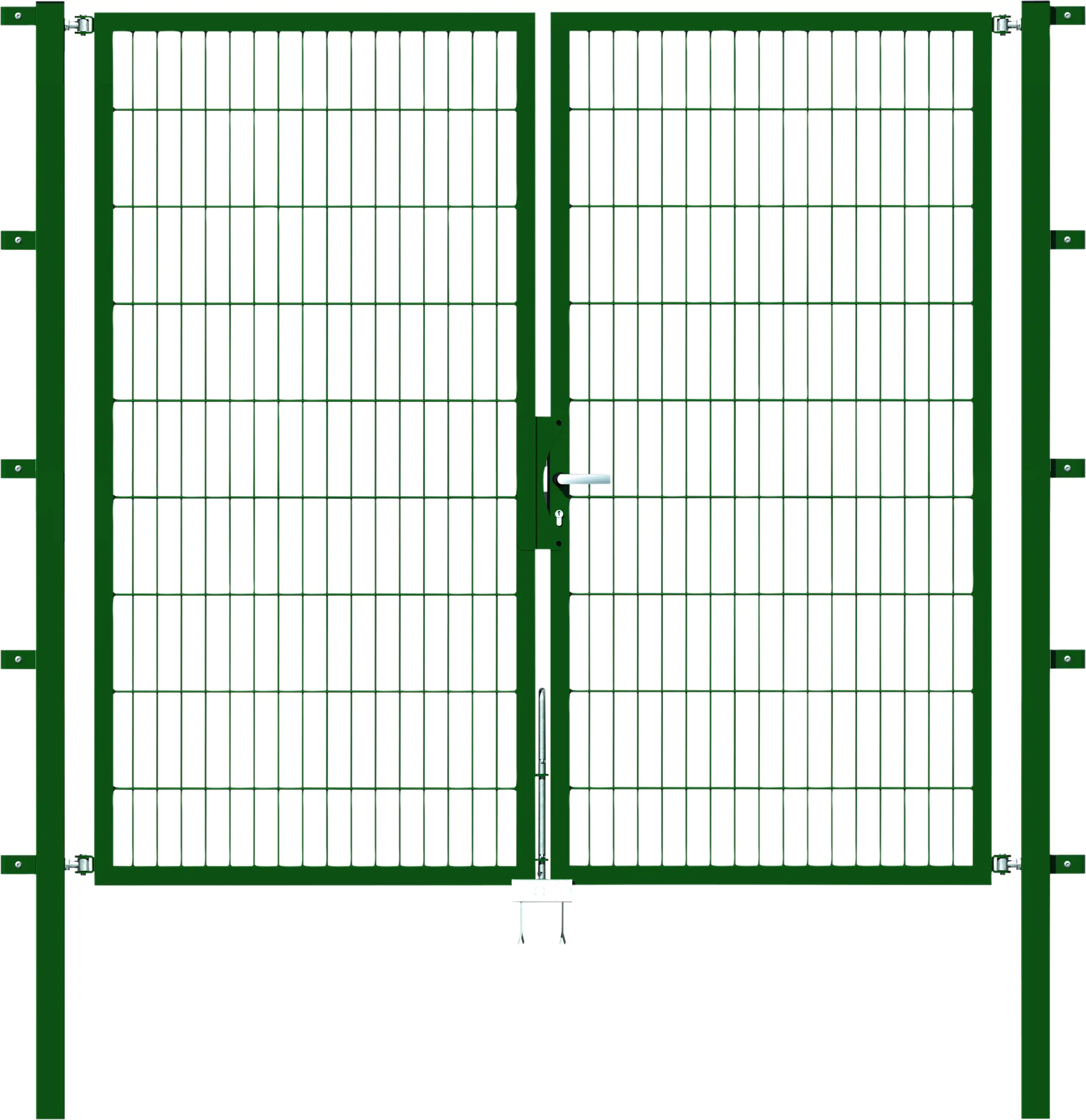 Alberts Stabgitter Doppeltor Flexo 200 x 180 cm 6/5/6 grün zE