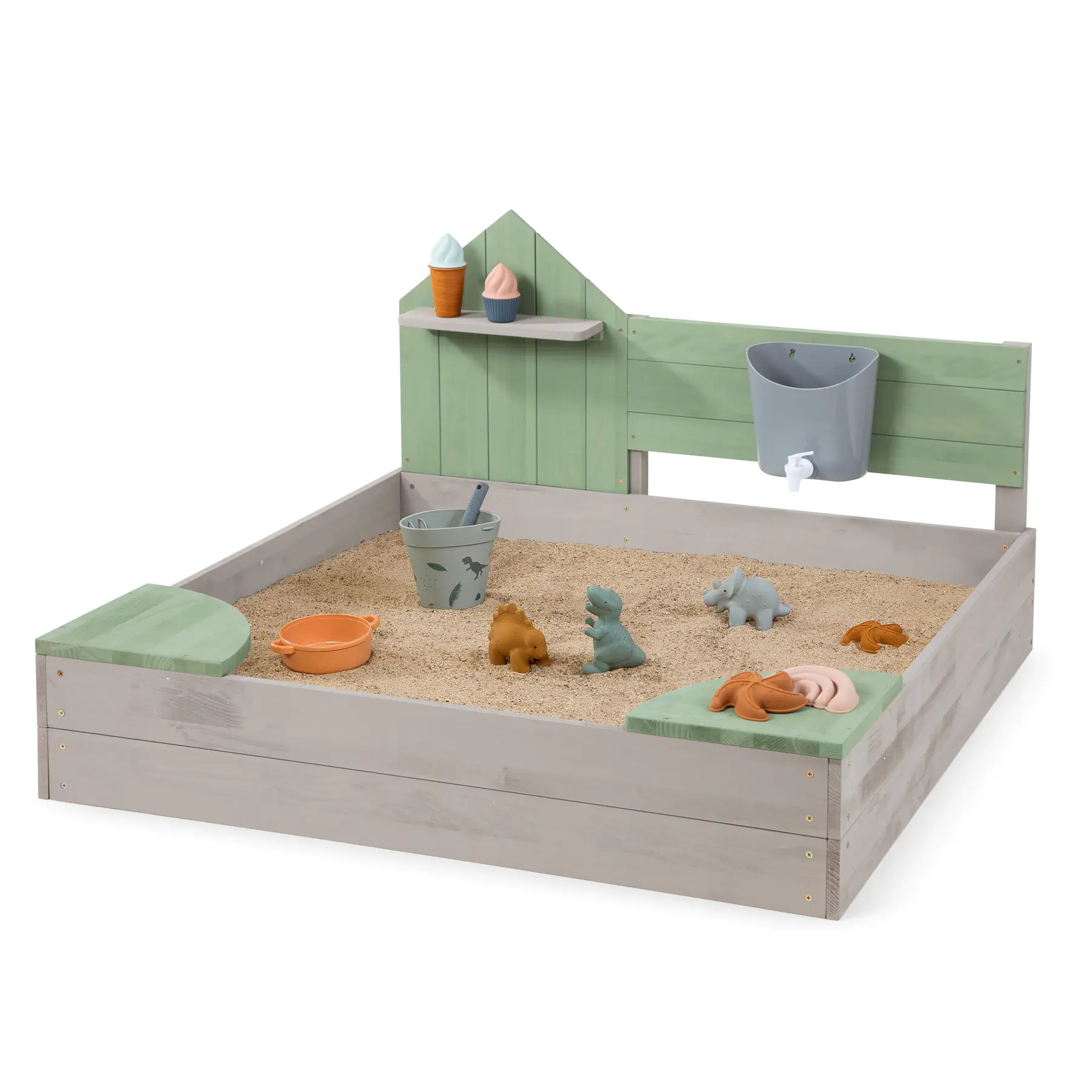 Muddy Buddy Sandkasten Cozy House 100 x 100 x 60 cm Muddy Buddy Sandkasten Cozy House 100 x 100 x 60 cm