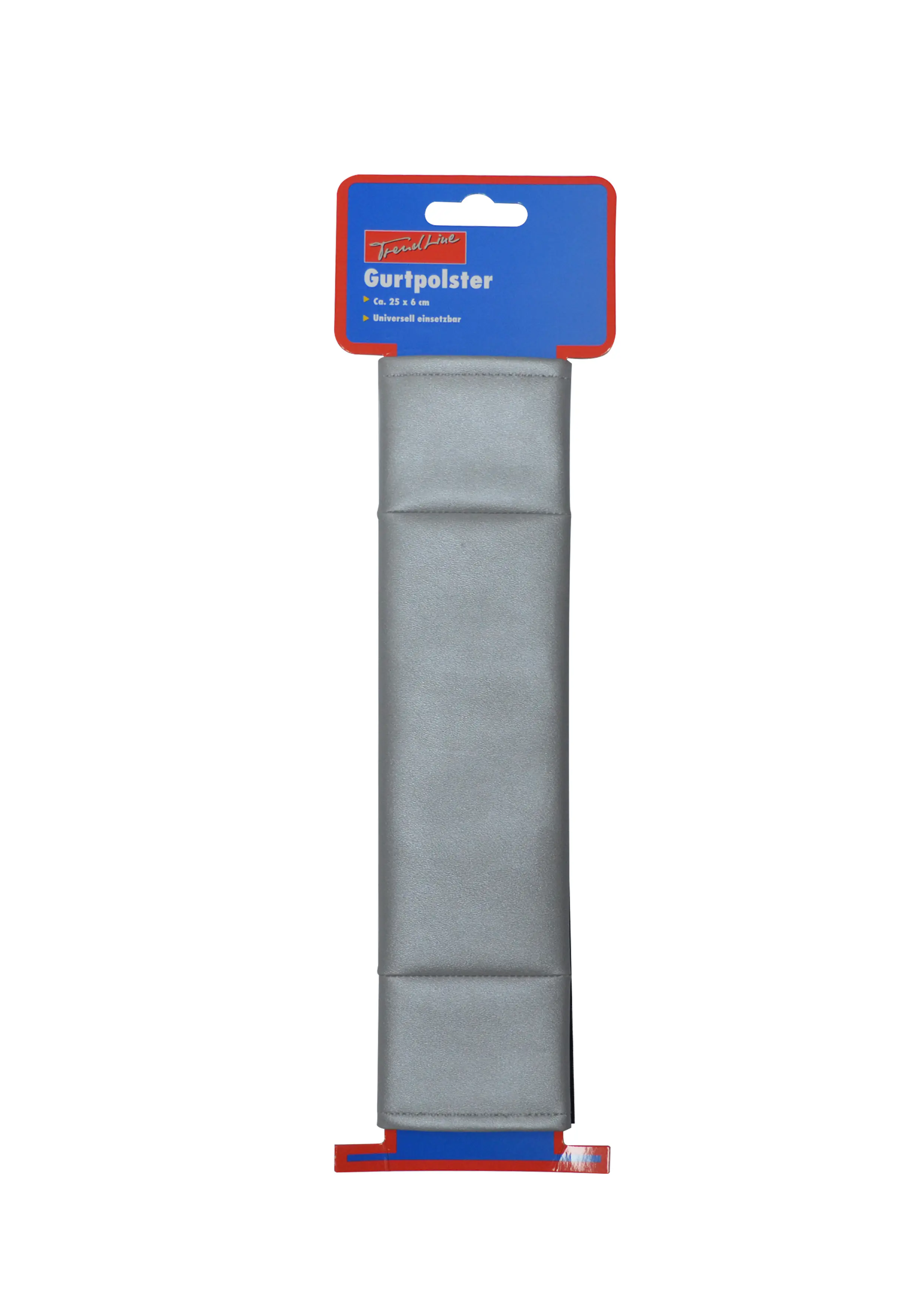 TrendLine Gurtpolster für PKW-Sicherheitsgurte mit Klettverschluss silber