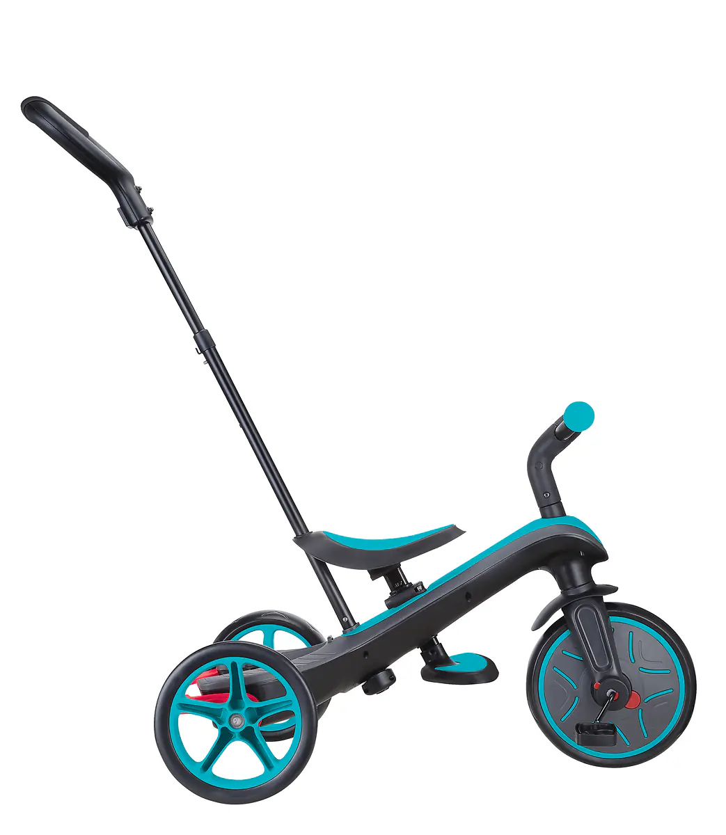 Globber Dreirad für Kinder Explorer Trike 4-in-1 schwarz/türkis