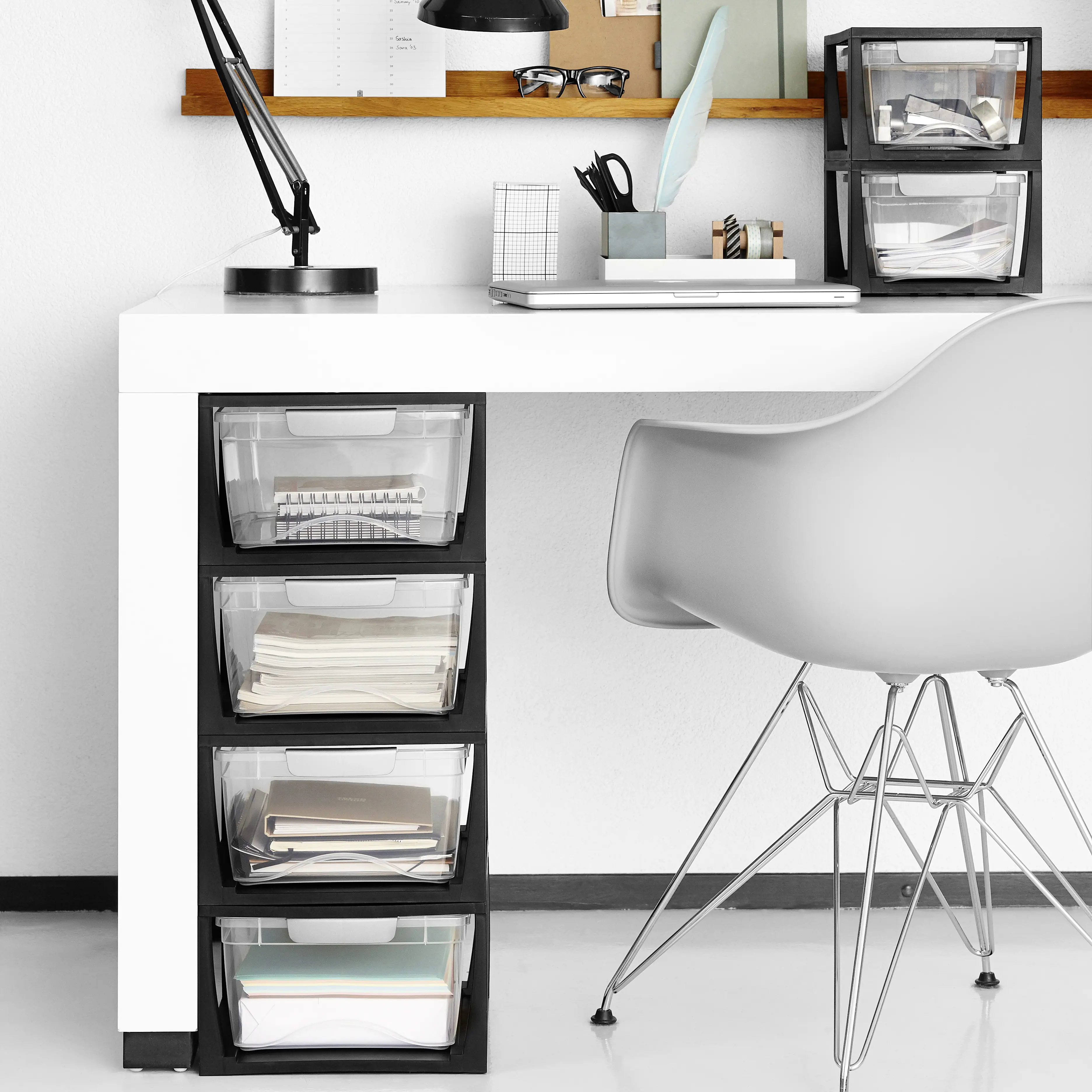 Sunware Omega Drawer unit 11L transparent schwarz Sunware Omega Drawer unit 11L transparent schwarz