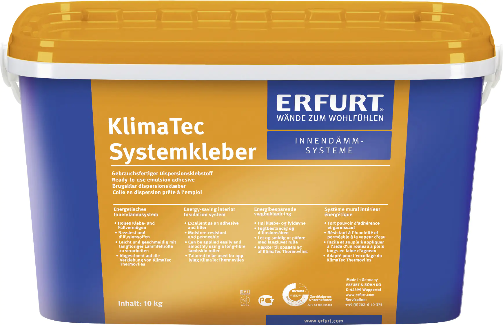 Erfurt Systemkleber für Thermovlies KlimaTec 10 kg