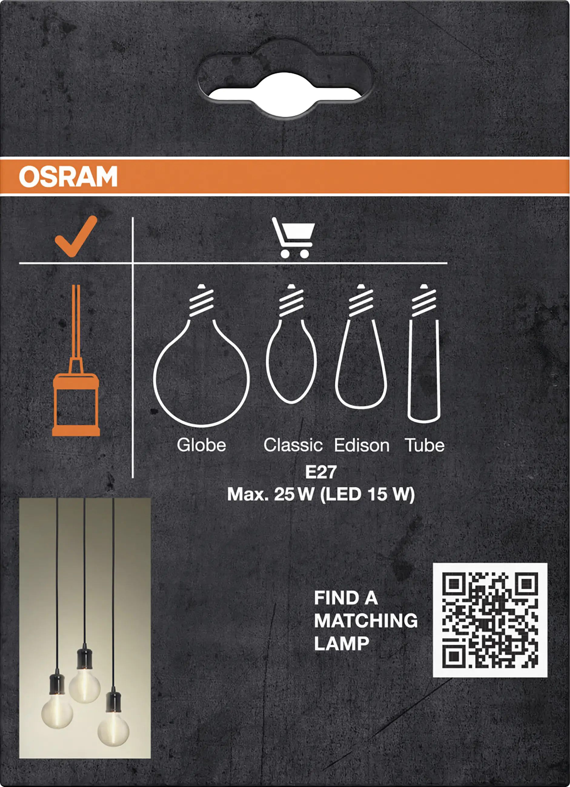 Osram Pendelleuchte 1906 Pendulum 163 cm schwarz matt Osram Pendelleuchte 1906 Pendulum 163 cm schwarz matt