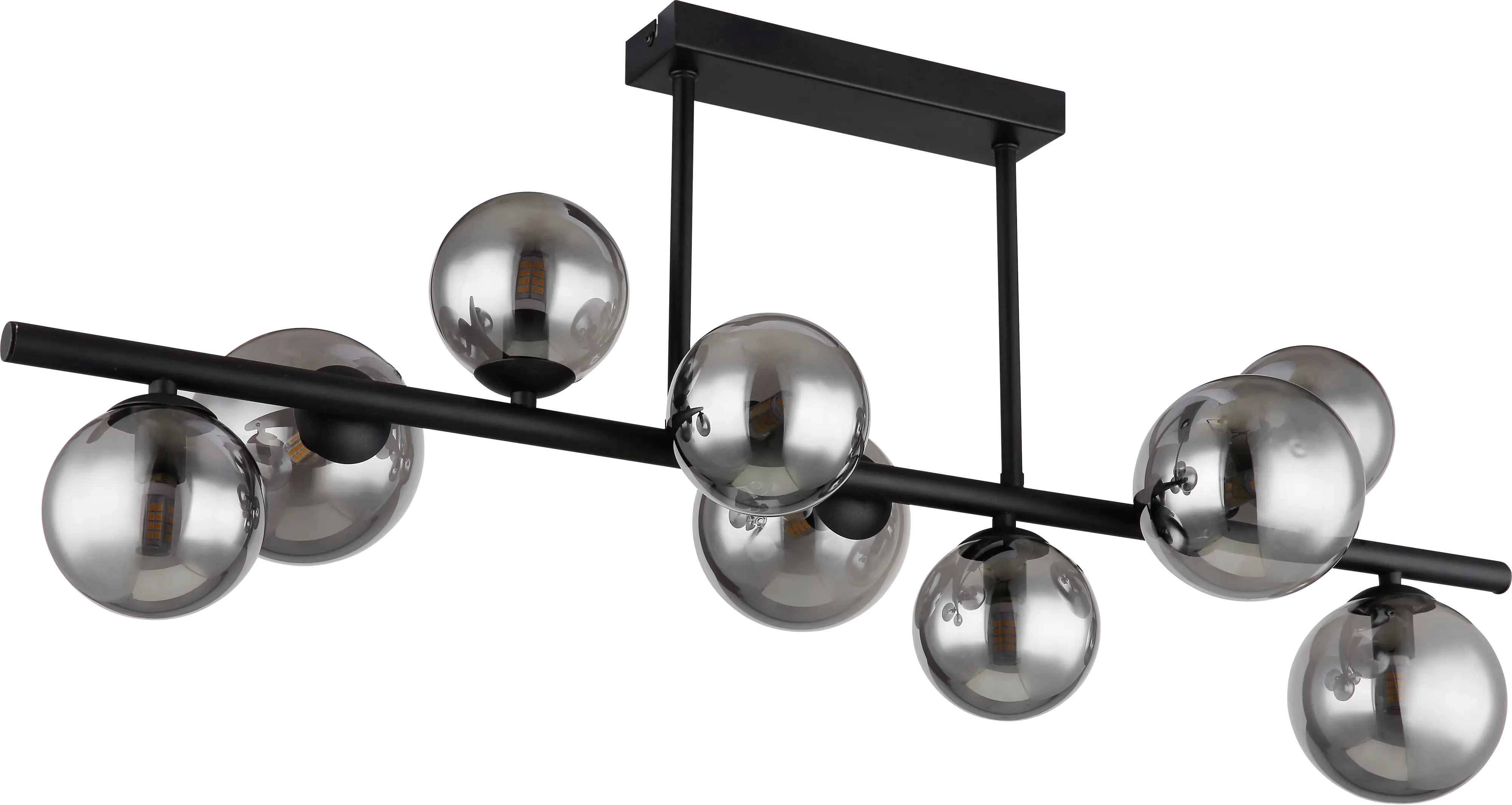 Globo Deckenleuchte Riha schwarz 87 x 30 cm 9 x G9 LED, 3 W Globo Deckenleuchte Riha schwarz 87 x 30 cm 9 x G9 LED, 3 W