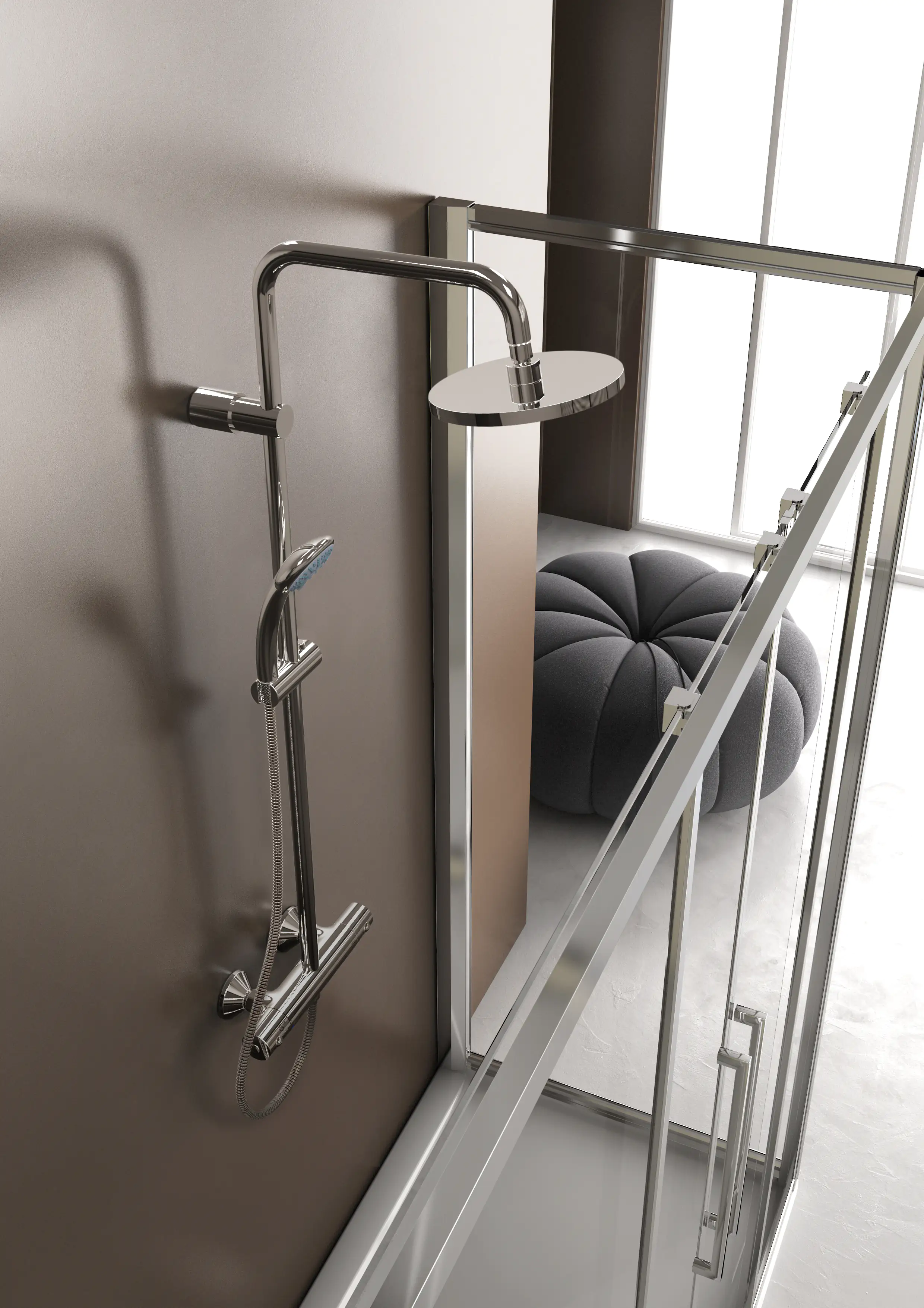 Ideal Standard Kopfbrausesystem Idealjet mit Thermostat