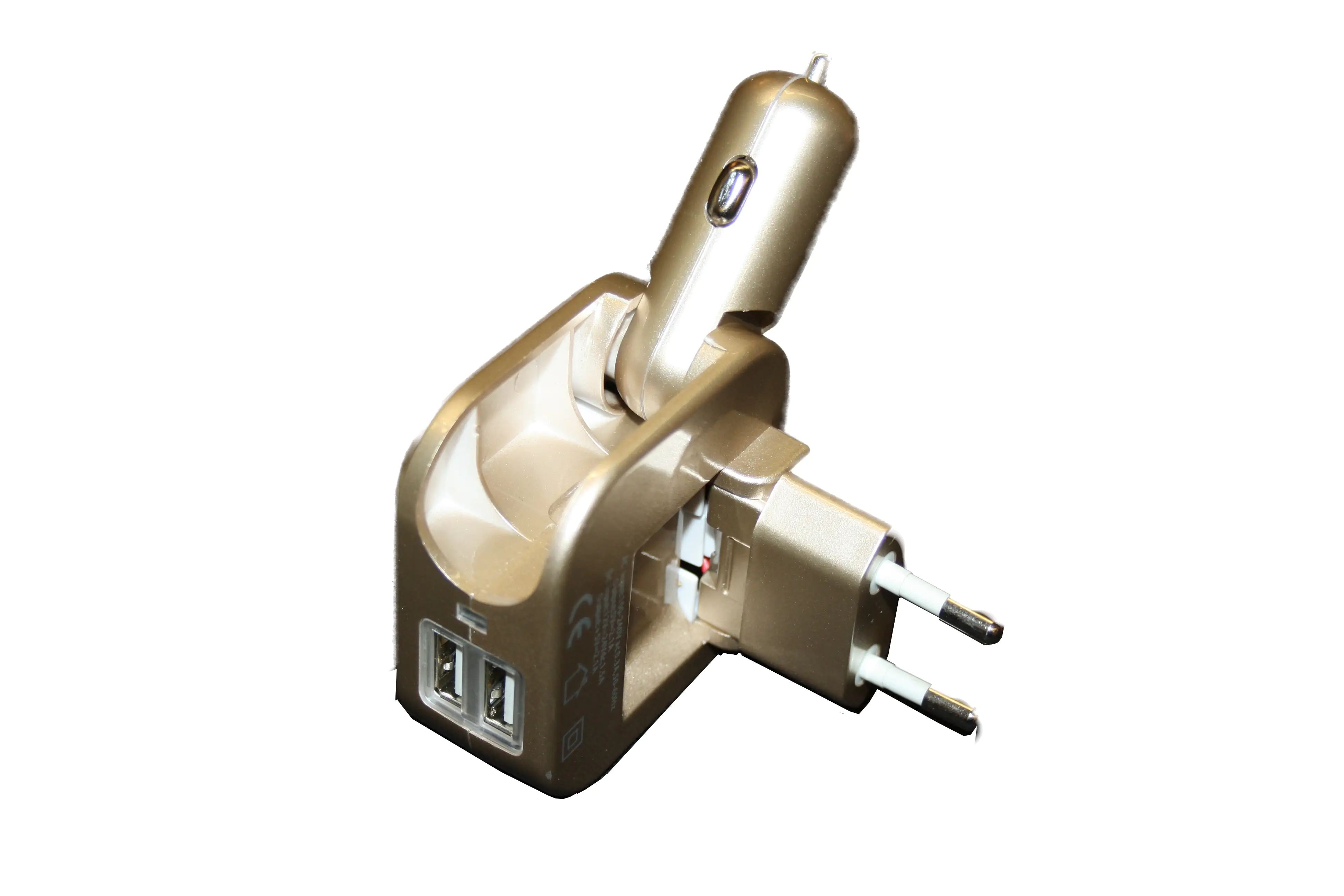 KFZ Reiseladestecker 2x USB 2.1, 230 V