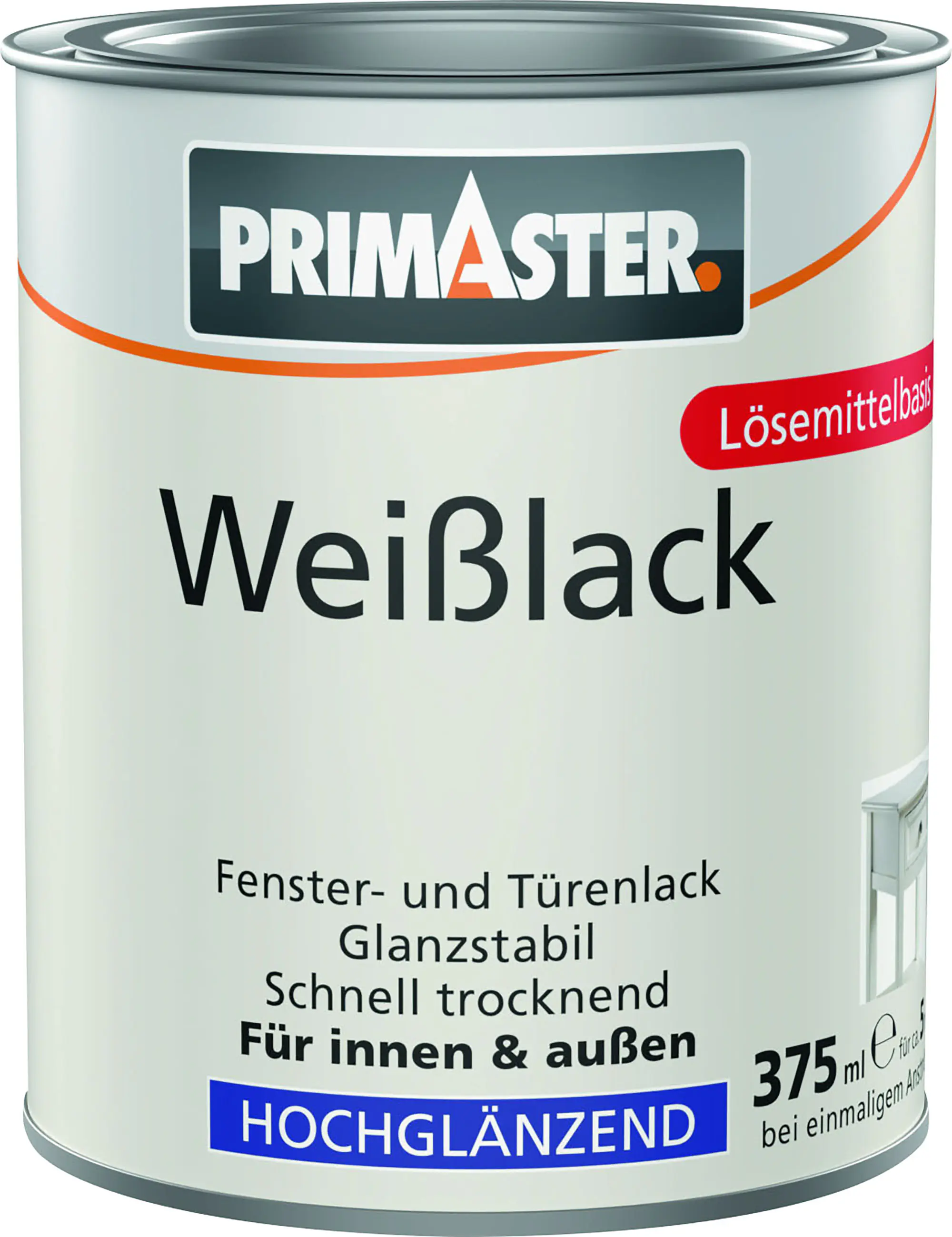 Primaster Weißlack hochglänzend 375 ml weiß