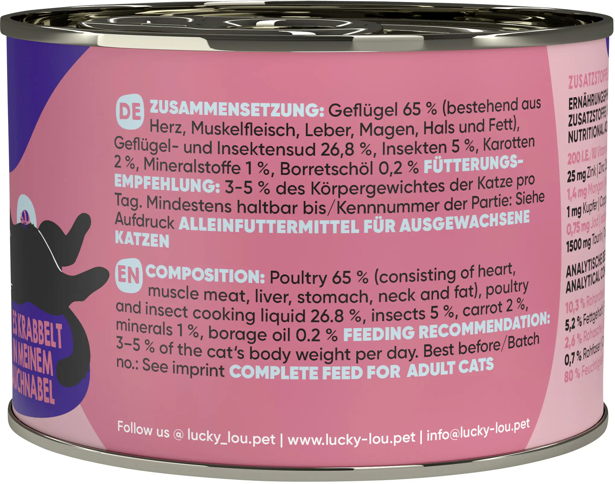 Lucky Lou Lifestage Adult Geflügel und Insekten 200g Lucky Lou Lifestage Adult Geflügel und Insekten 200g