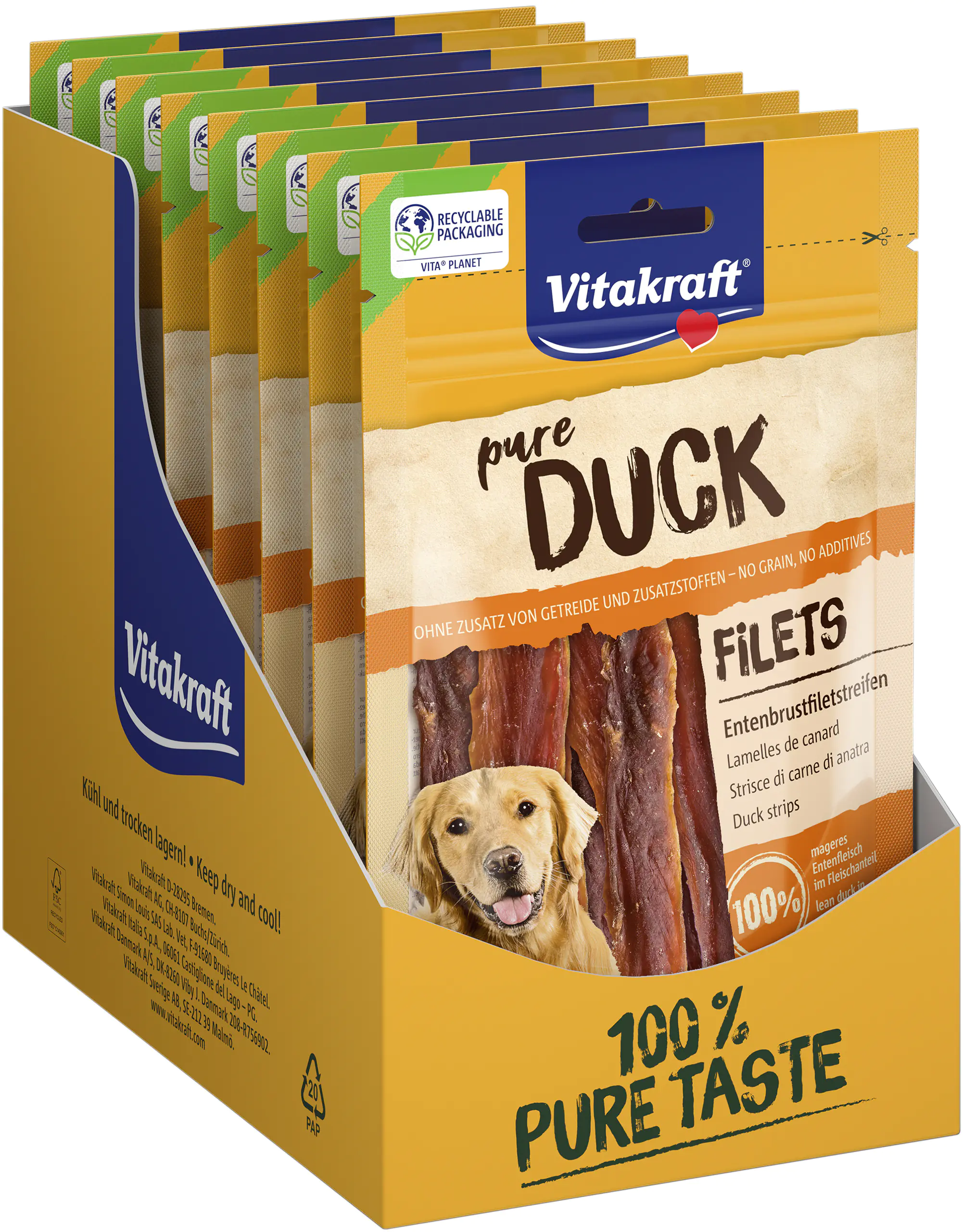 Vitakraft DUCK Entenfleischstreifen 80 g Vitakraft DUCK Entenfleischstreifen 80 g