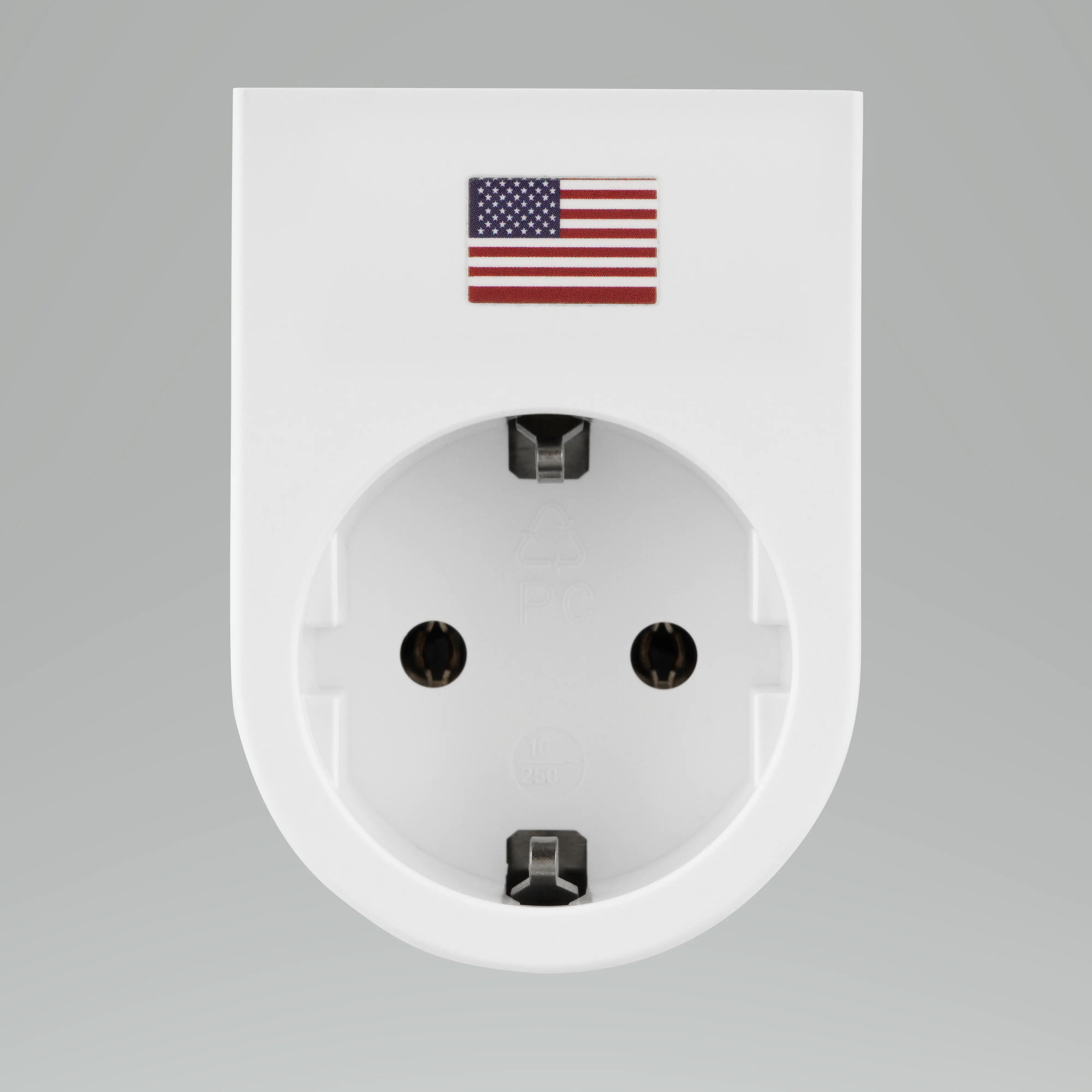 REV Reisestecker Traveler Plus USA weiß