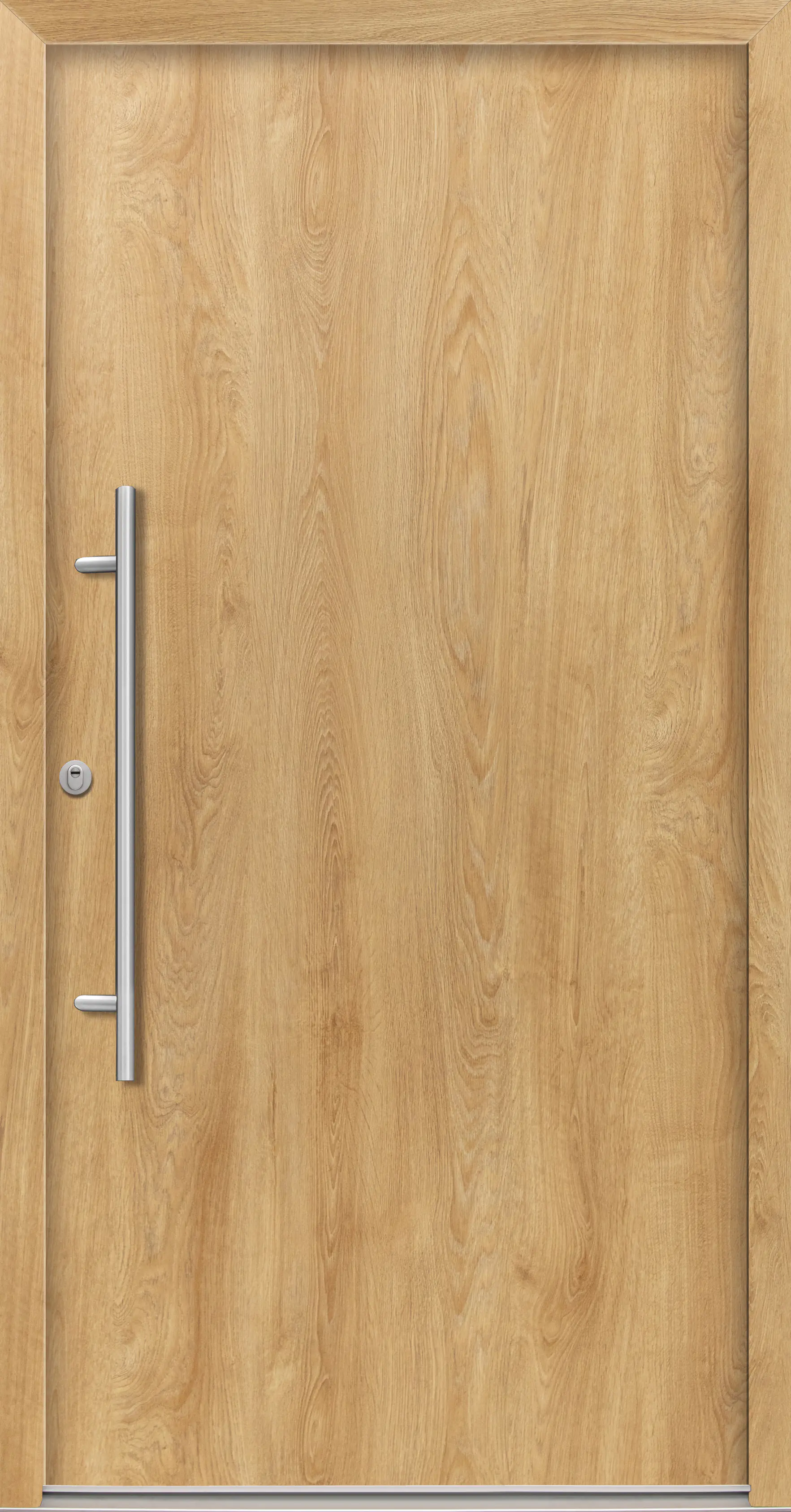 Splendoor Haustür Passivedoor Premium B05 RC2 Eiche Natur DIN Links 110 x 210 cm