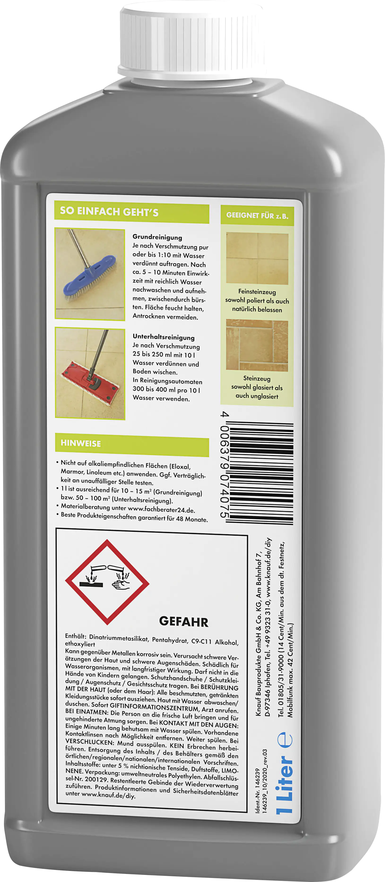 Knauf Feinsteinzeug-Reiniger 1 L