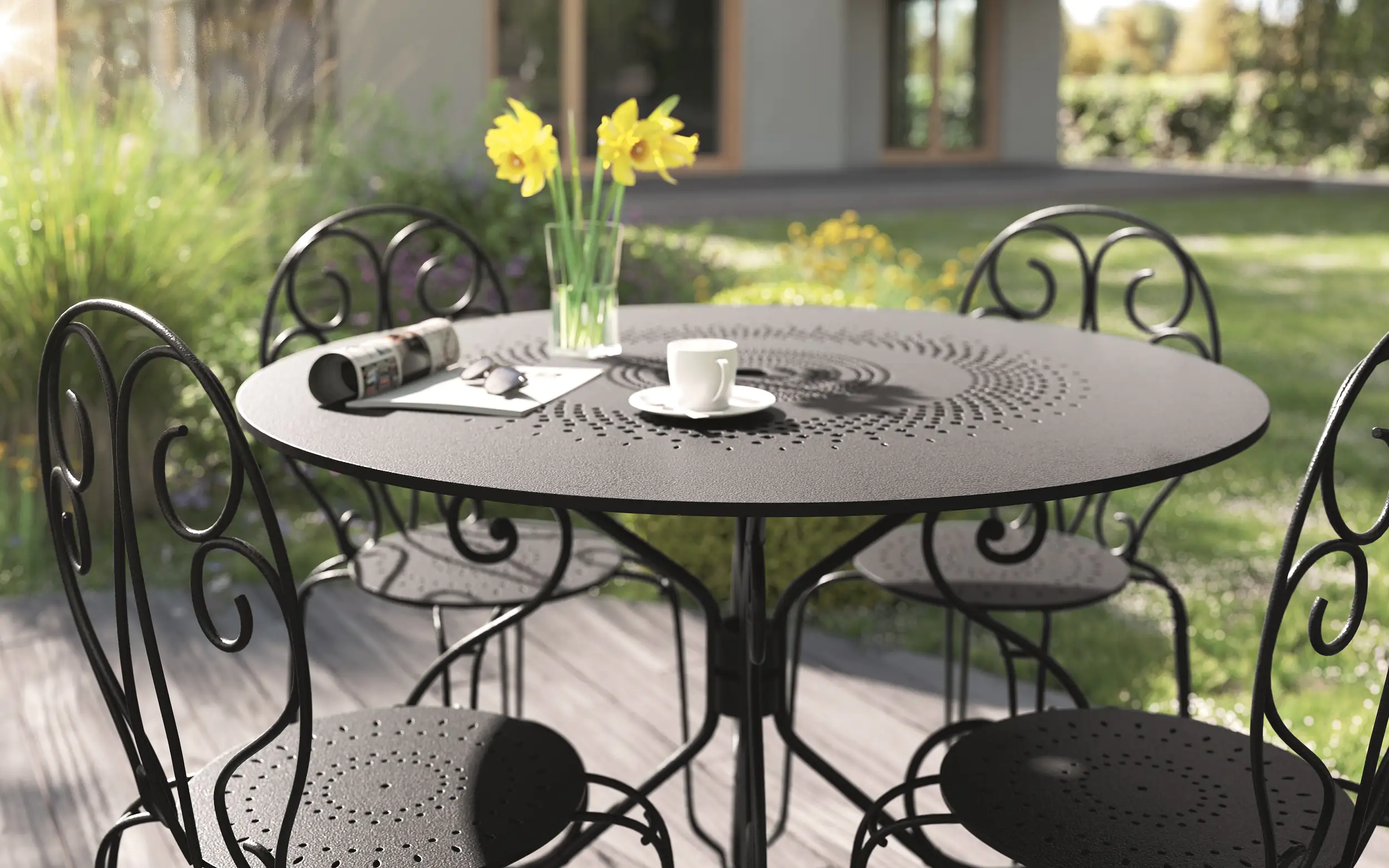 Alpina Metallschutz-Lack Hammerschlag 750 ml schwarz