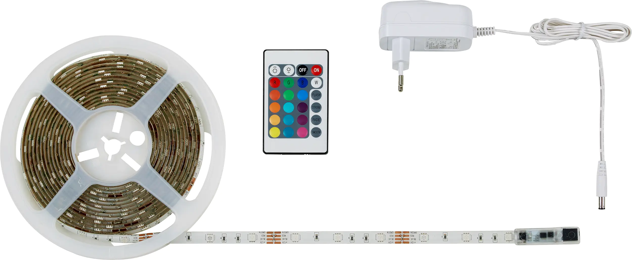 Di-Ka LED Stripe RGB 5m 150 x RGB LED, dimmbar, mit Farbwechselfunktion  kaufen | Globus Baumarkt | LED-Stripes
