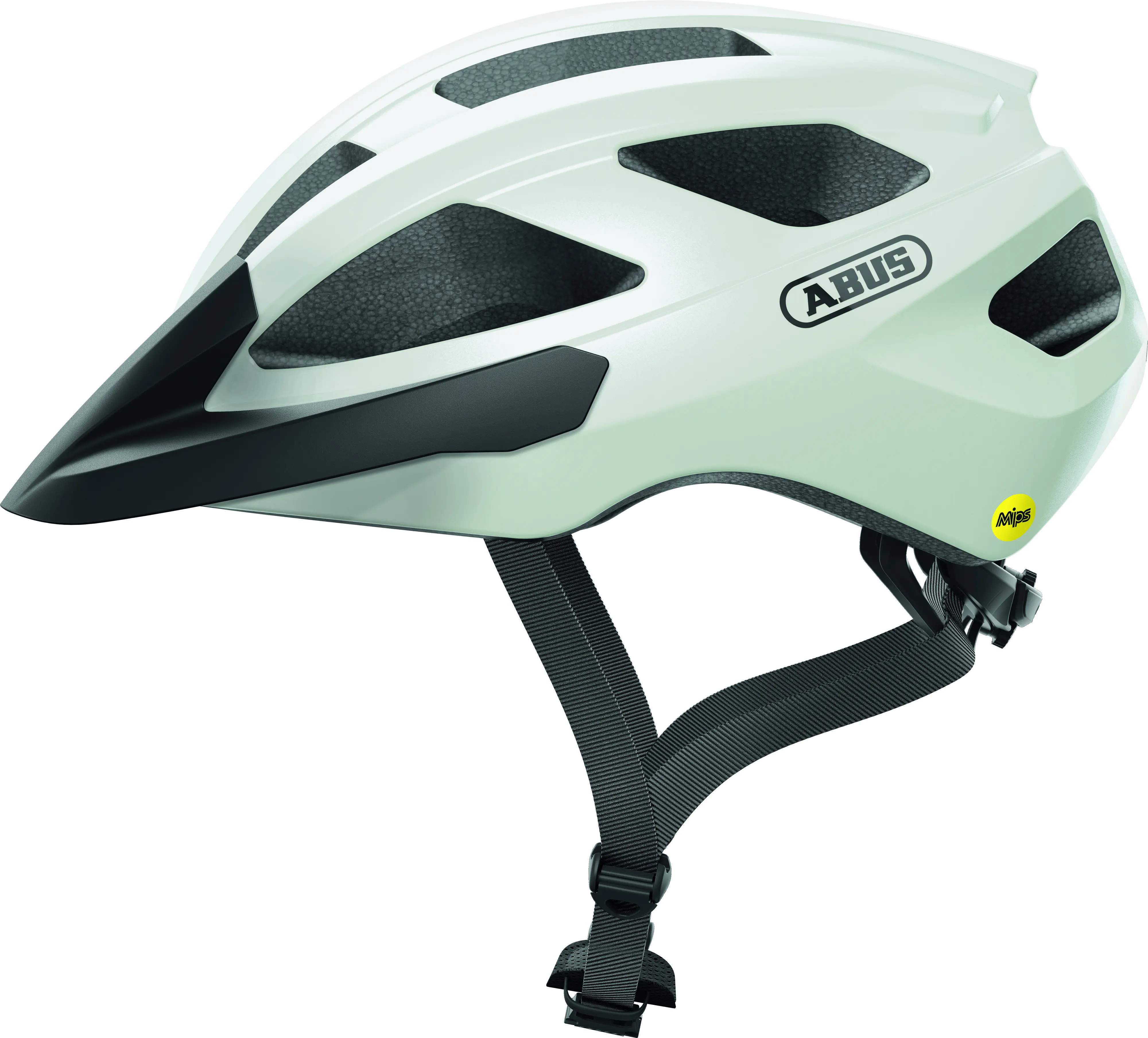 Abus Fahrradhelm Macator Mips L weiß