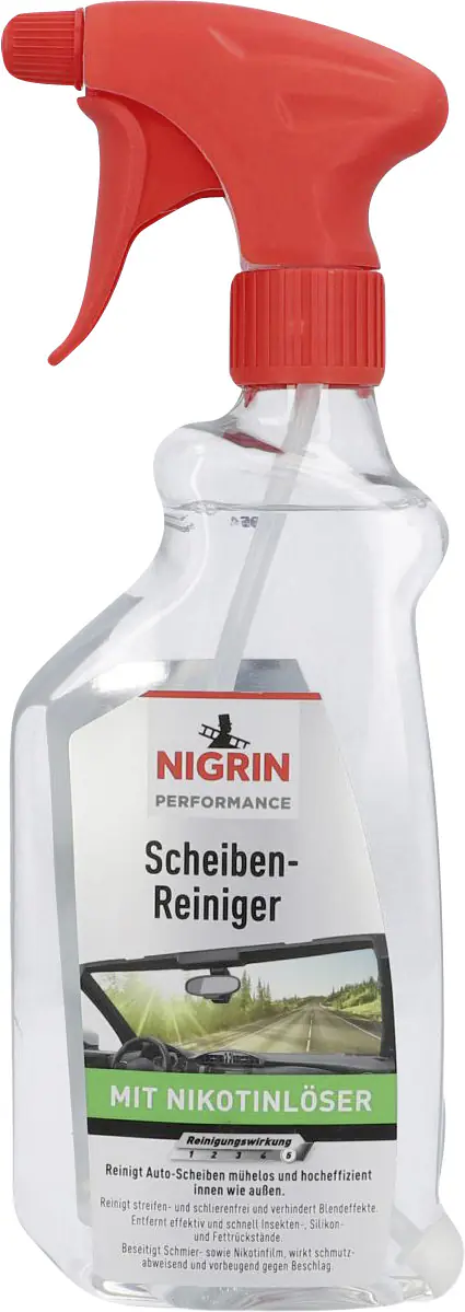 Nigrin Scheibenreiniger mit Nikotinlöser Sprühflasche 500ml