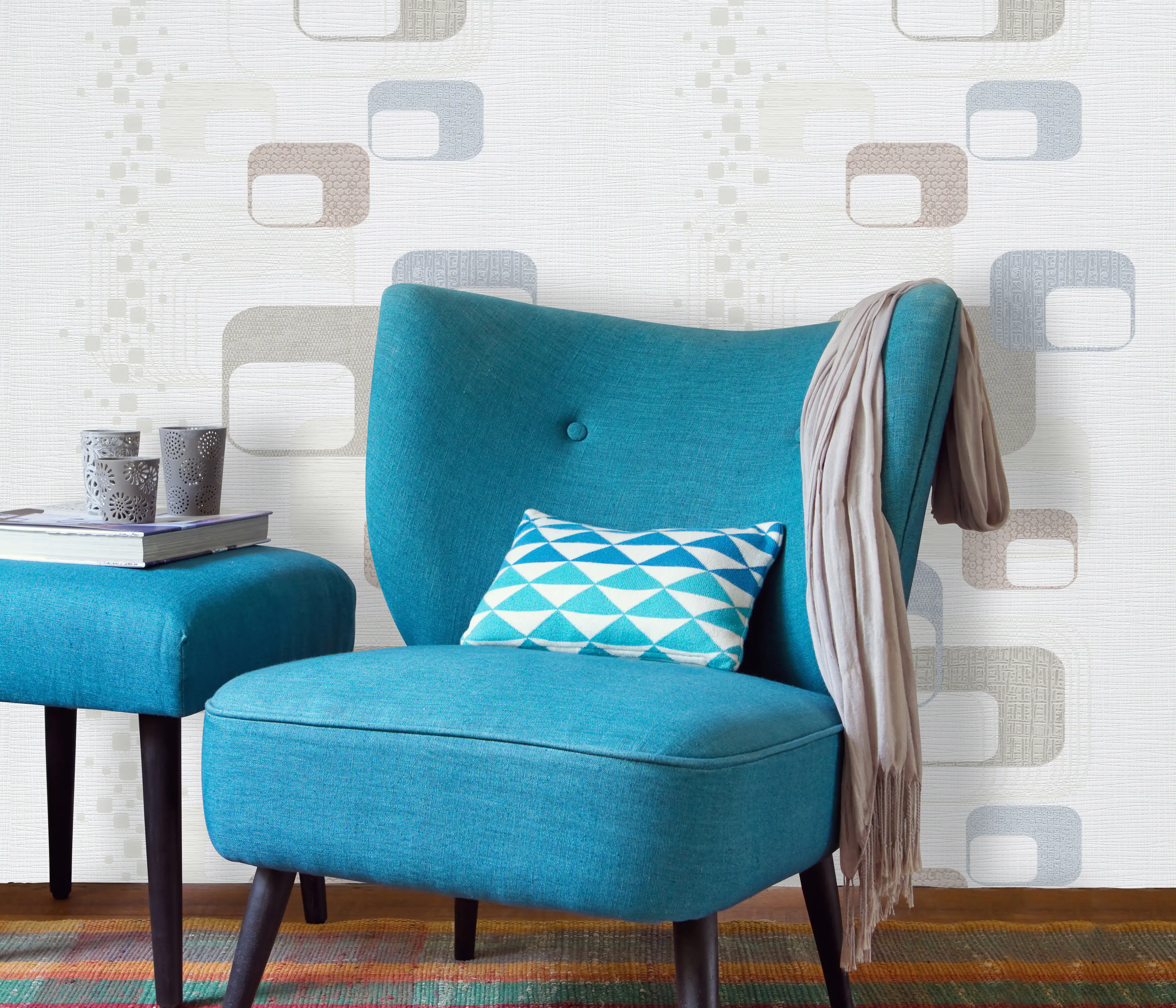 Erismann Vliestapete 13586-20 Novara III grafik beige 10,05 x 0,53 m