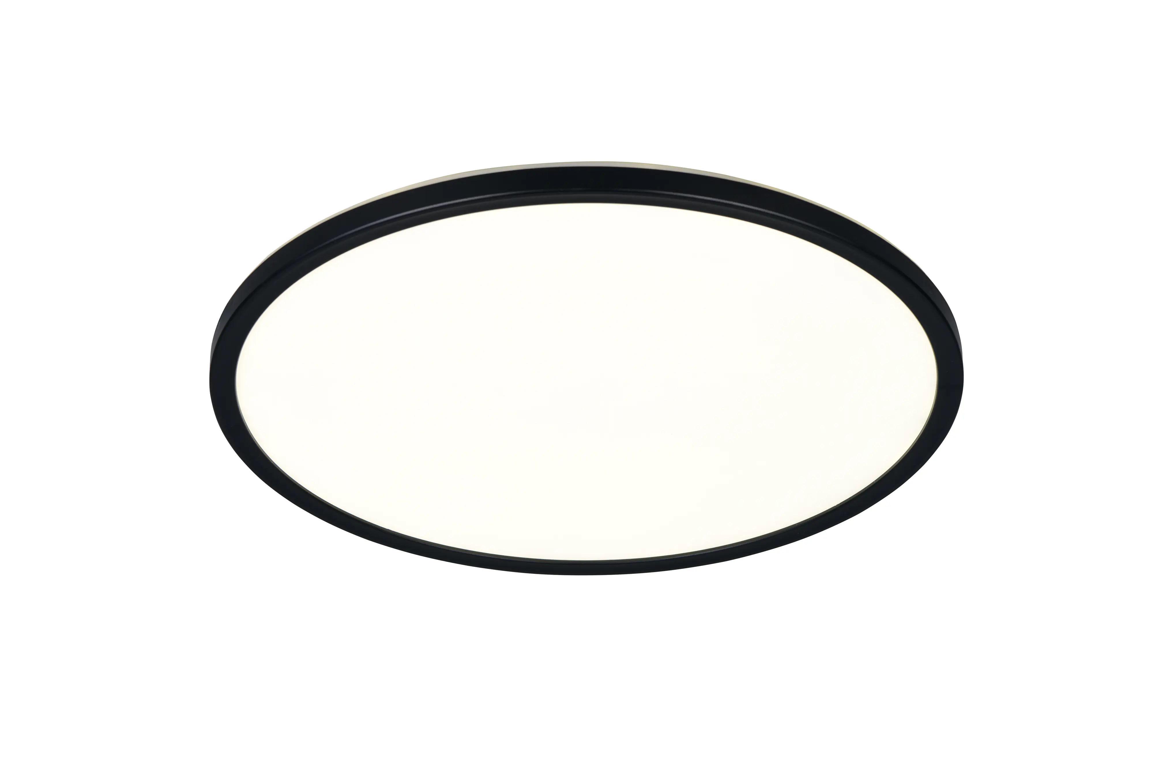 Reality LED-Deckenleuchte Emra Ø42 cm schwarz matt Memory Funktion