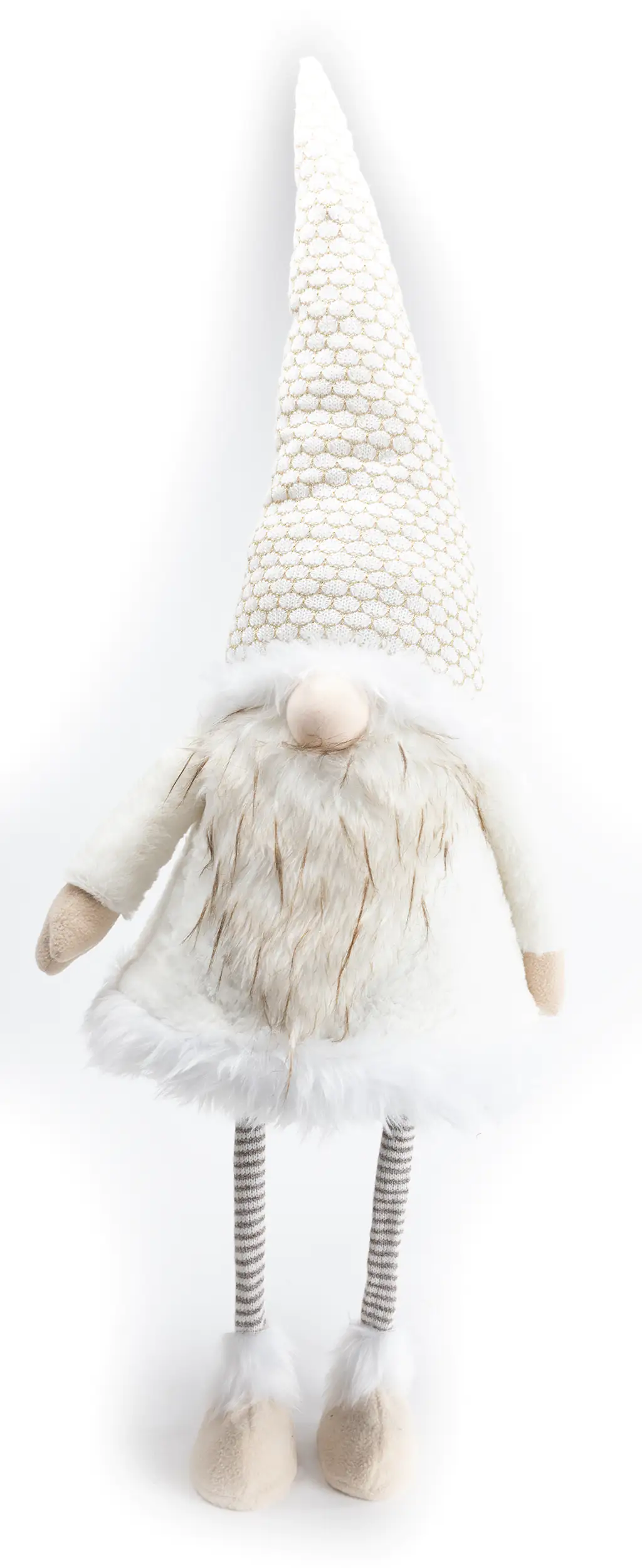 TrendLine Dekofigur Wichtel 38 cm weiß beige