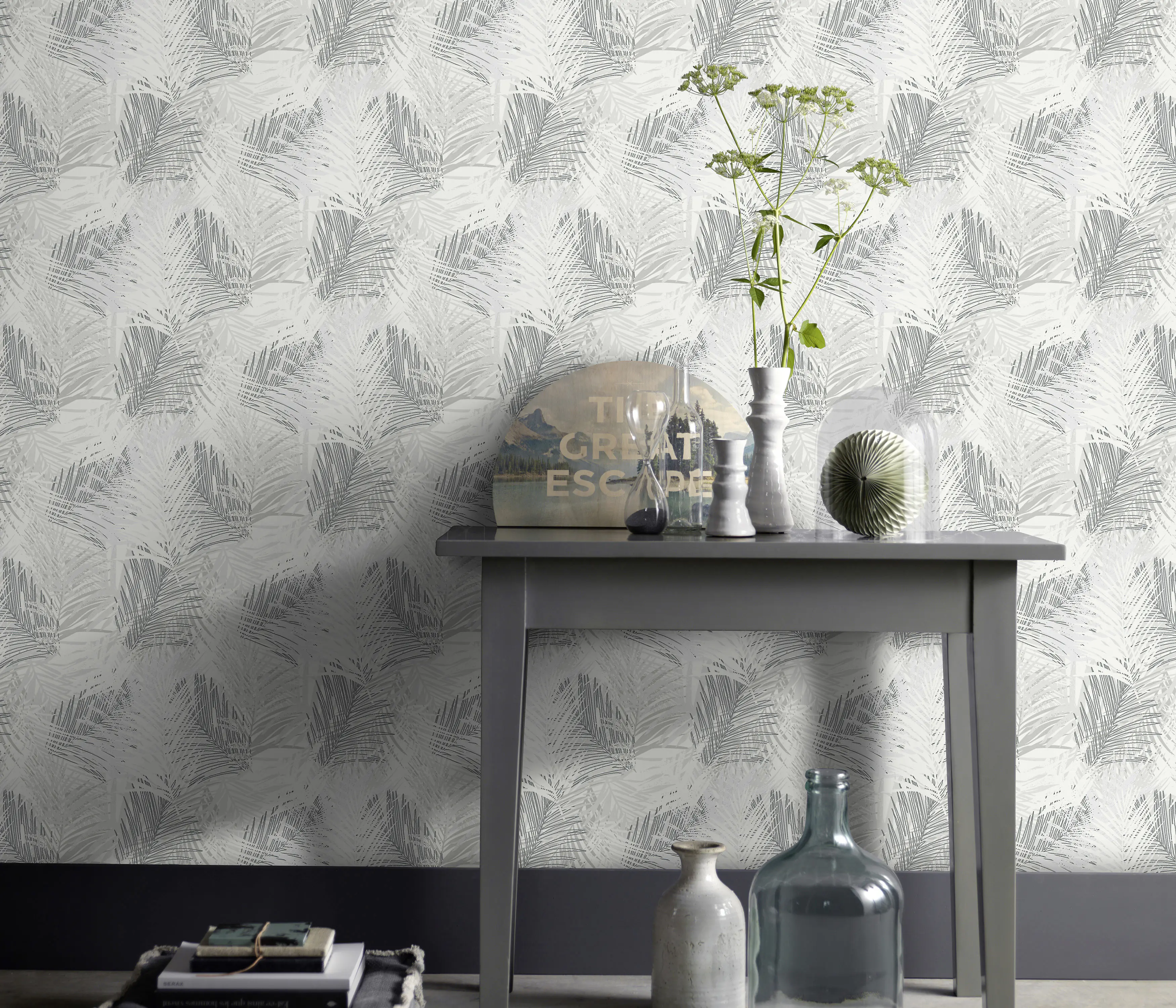 Erismann Vliestapete Floral grau 10,05 x 0,53 m Erismann Vliestapete Floral grau 10,05 x 0,53 m