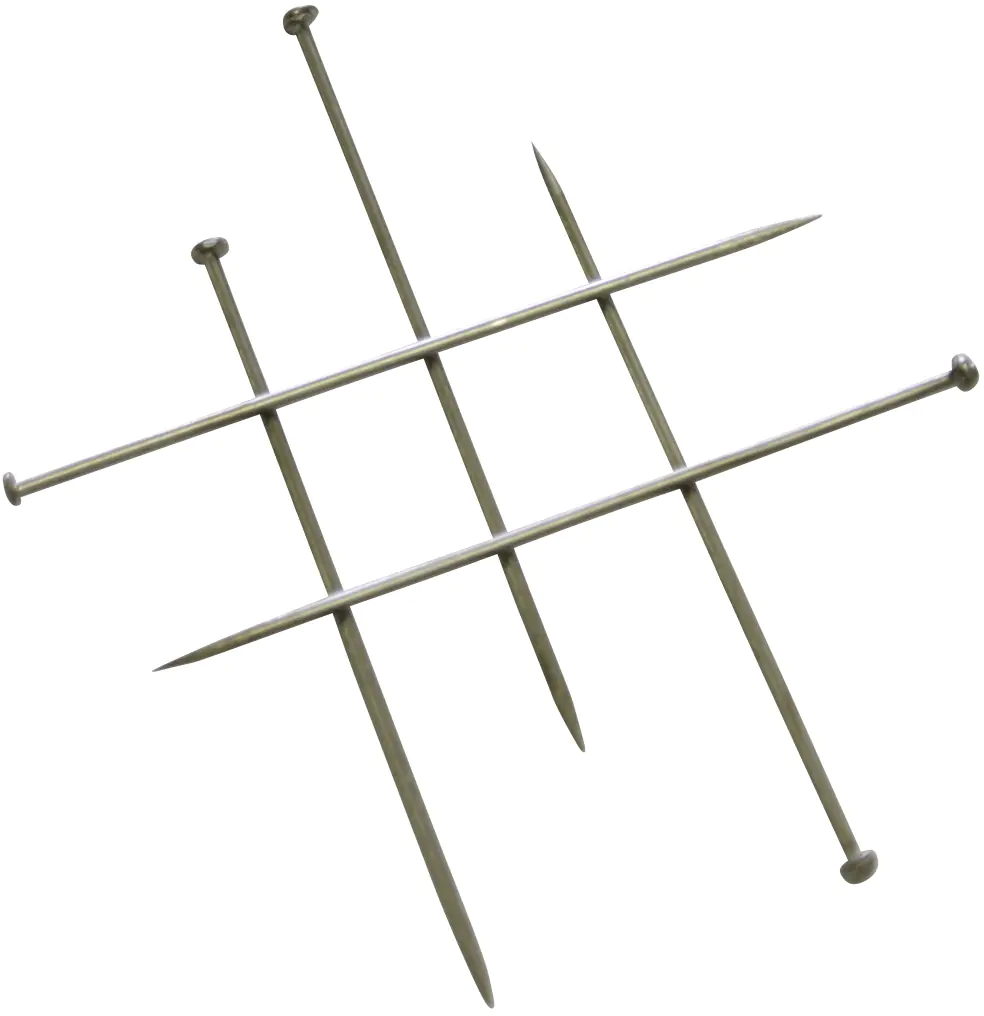 Gardinia Stecknadeln chrom, 300 Stück