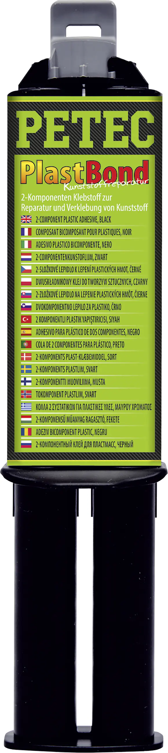 Petec PlastBond 2-Komponenten Hochleistungskleber für Kunststoff 24ml