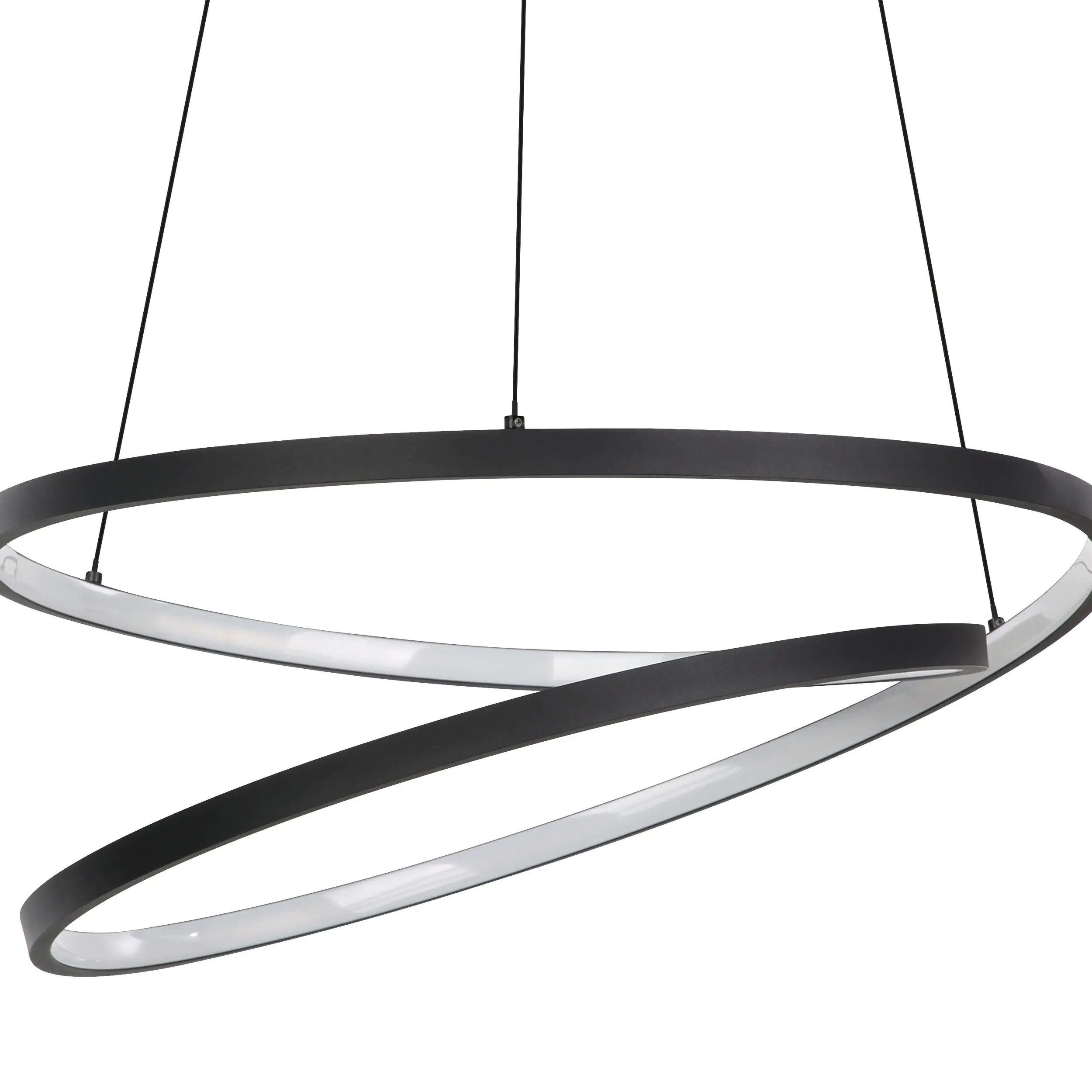 Eglo LED Pendelleuchte Ruotale schwarz weiß 55 x 150 cm  Eglo LED Pendelleuchte Ruotale schwarz weiß 55 x 150 cm
