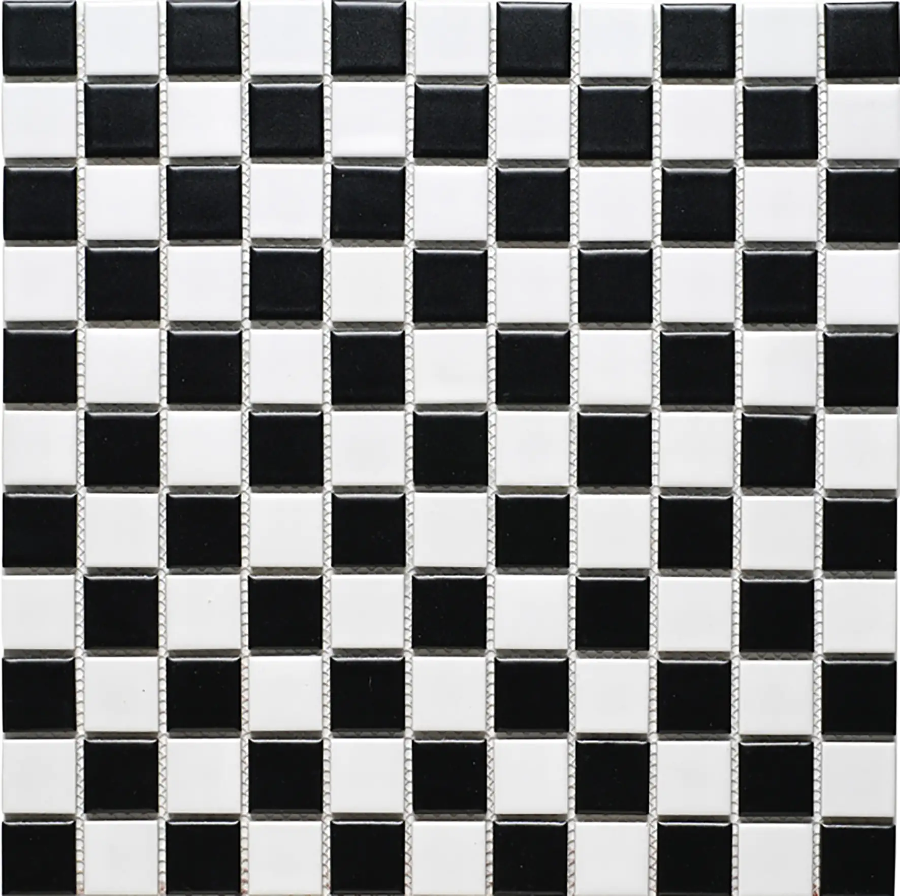 Mosaikfliese Mini 33 x 33 cm schwarz-weiß Steinmaß: ca. 2,5 x 2,5 cm Mosaikfliese Mini 33 x 33 cm schwarz-weiß Steinmaß: ca. 2,5 x 2,5 cm