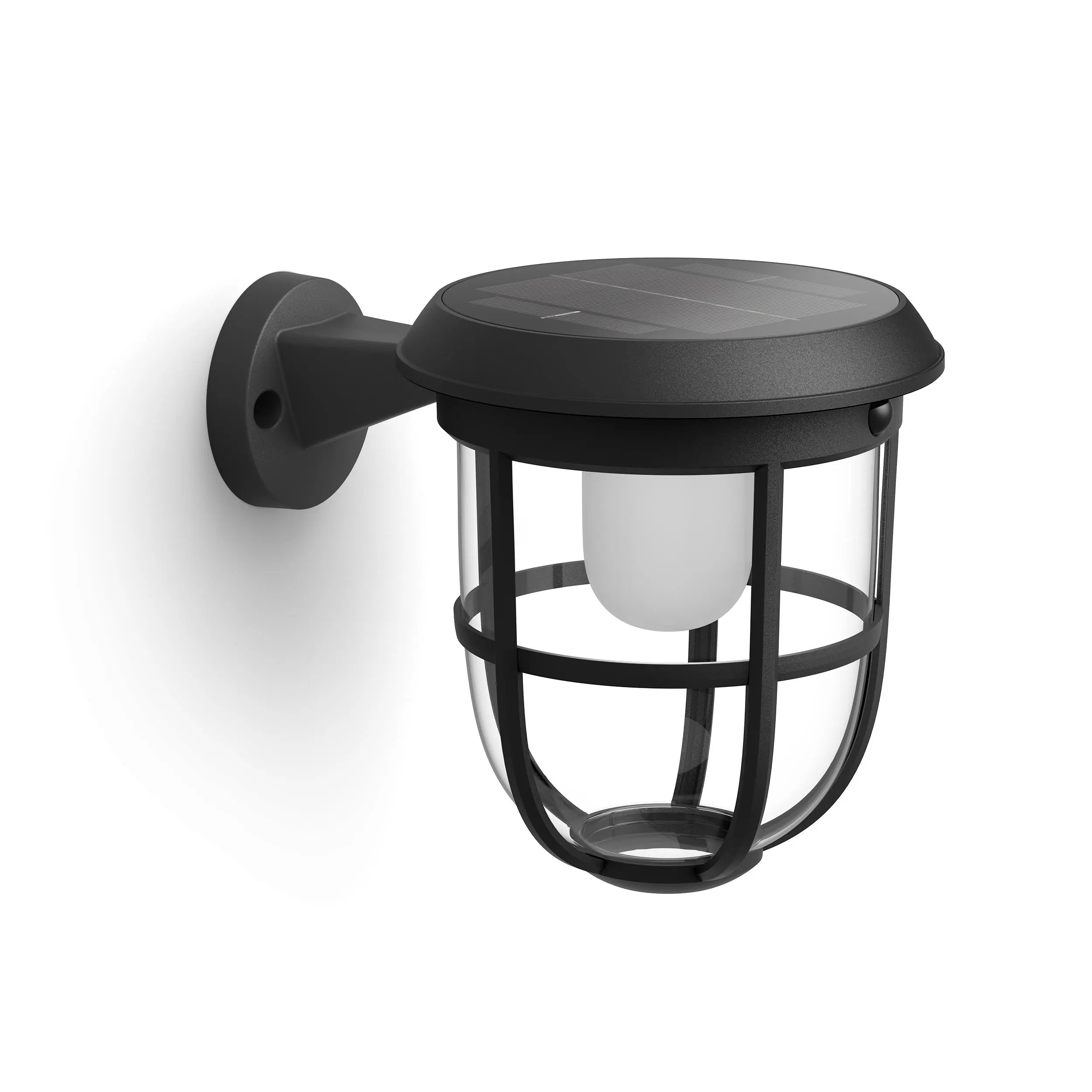 Solar Wandleuchte Radii 27 x 20 x 20 cm schwarz Solar Wandleuchte Radii 27 x 20 x 20 cm schwarz