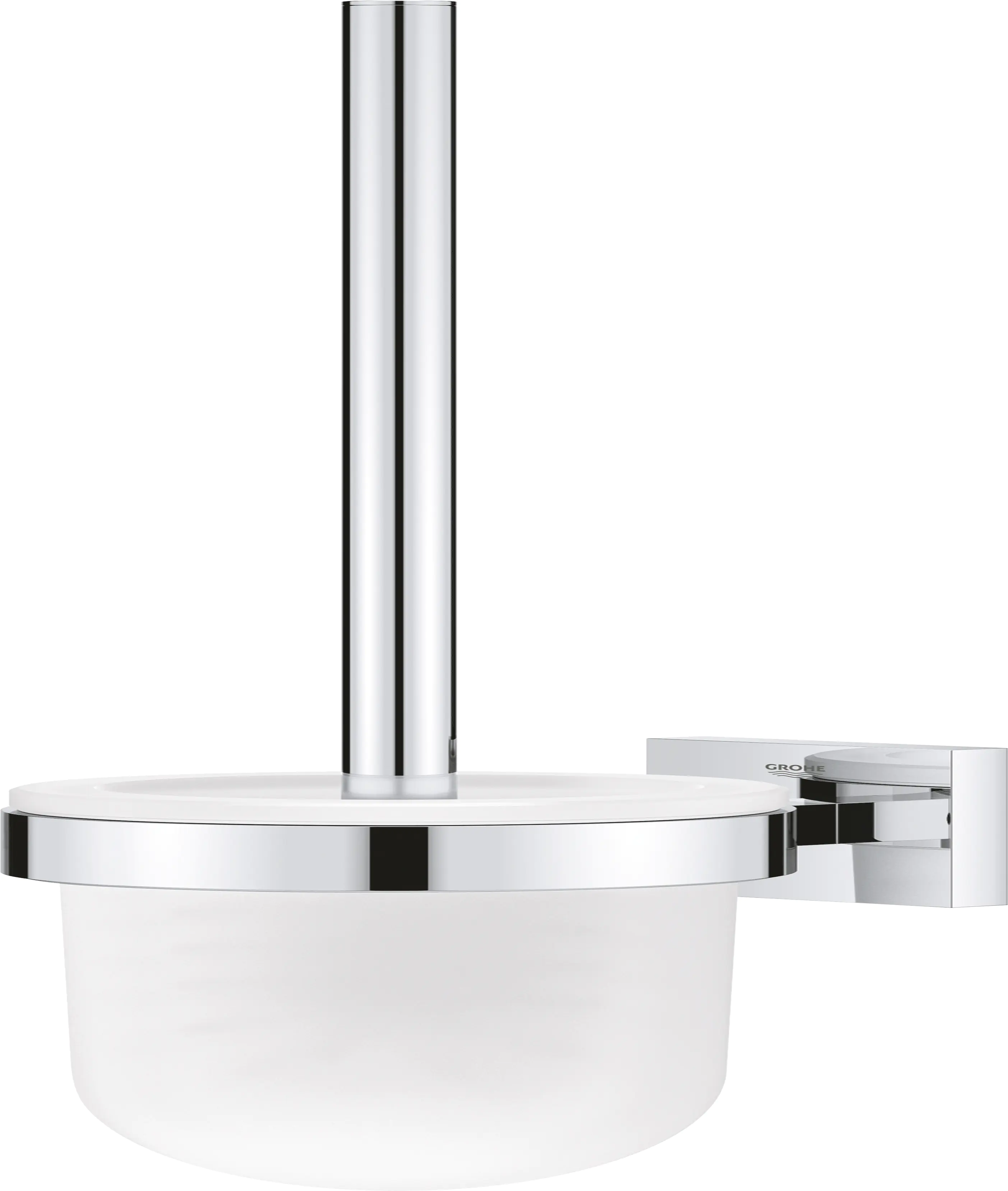 Grohe Start Cube Toilettenbürstengarnitur chrom klebbar