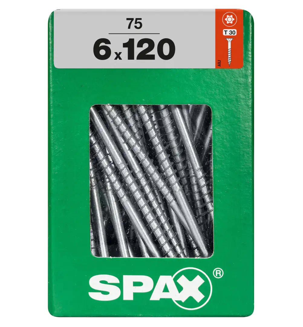 Spax Universalschrauben 6.0 x 120 mm TX 30 - 75 Stk. Spax Universalschrauben 6.0 x 120 mm TX 30 - 75 Stk.