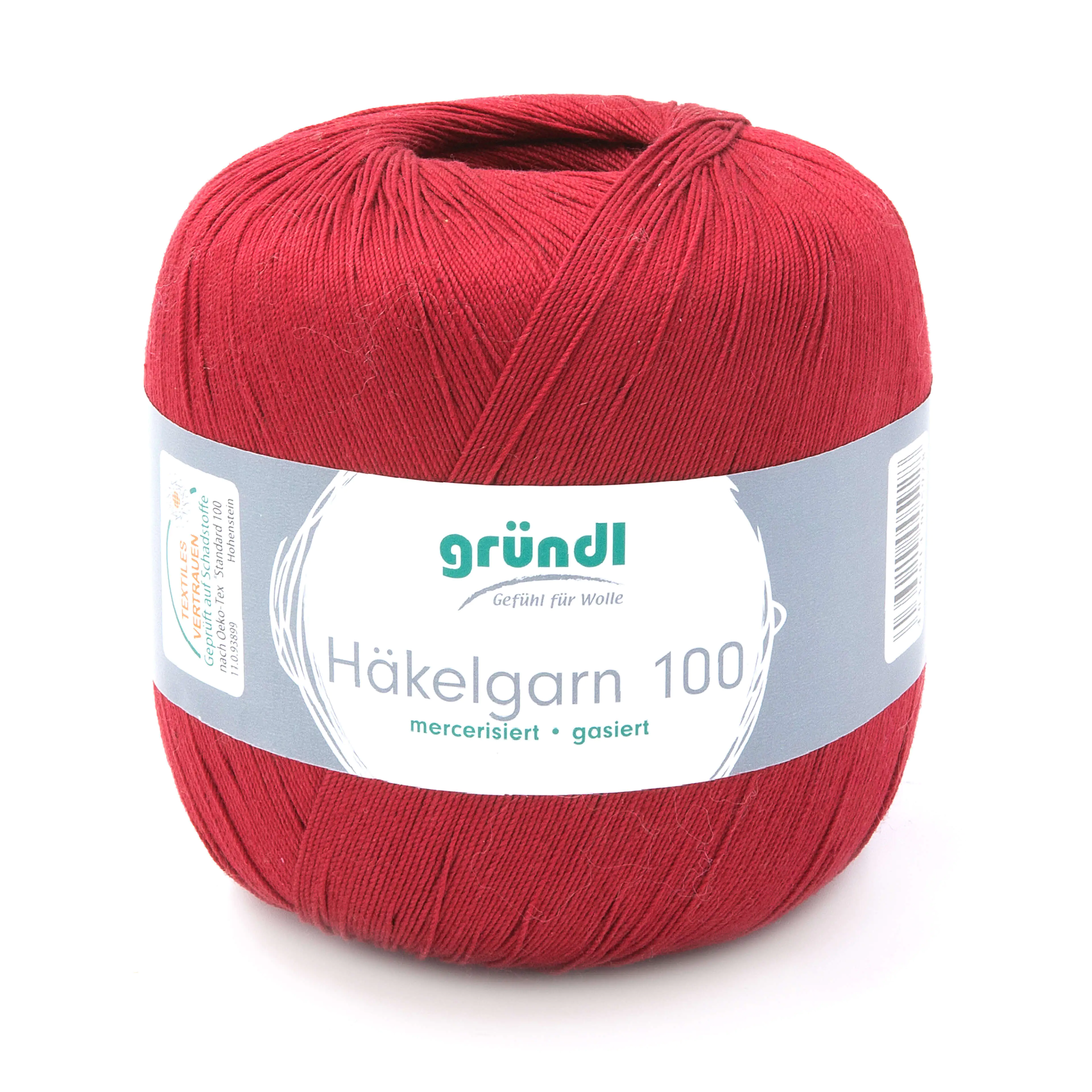 Gründl Häkelgarn 100 g rotbraun