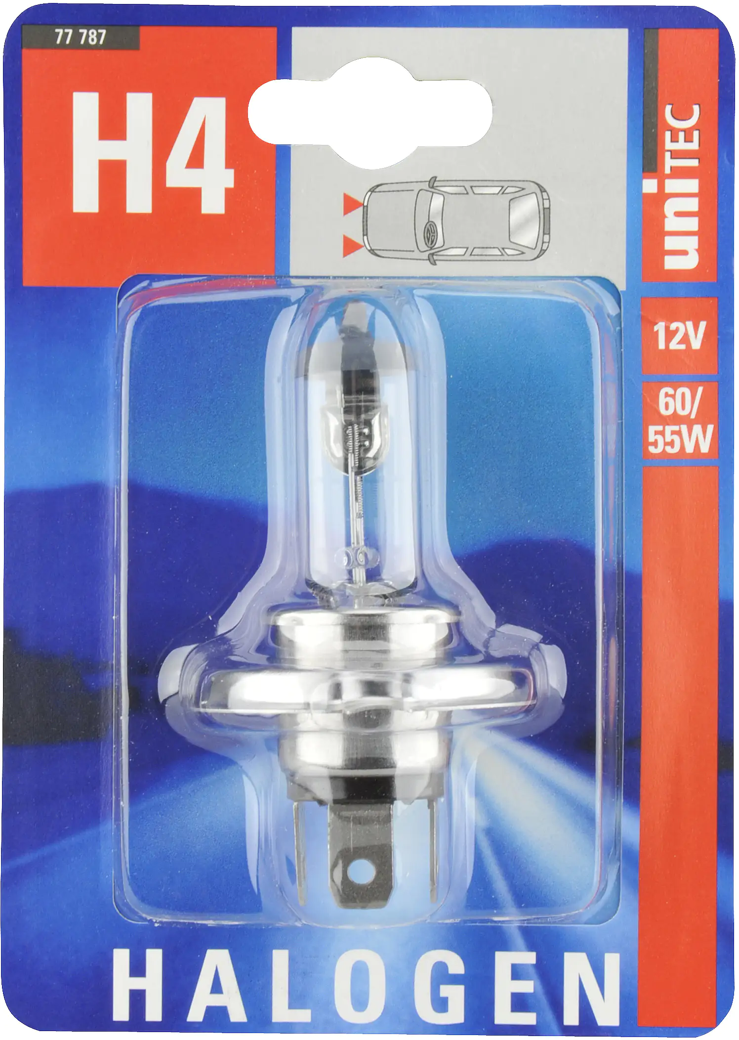Unitec Halogenlampe H4 12 V 60/55 W