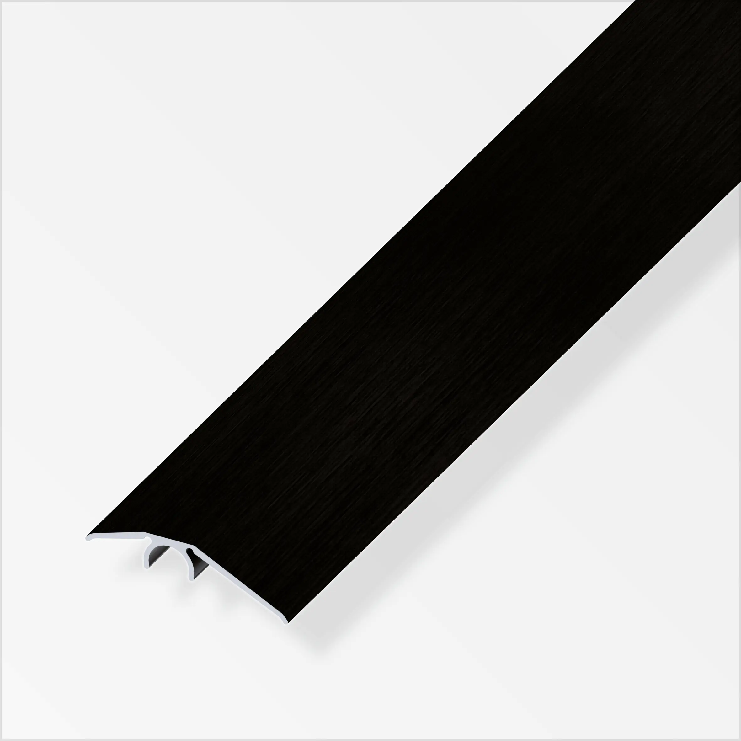 alfer Niveauausgleichs-Profil 1 m, 40 mm Alu eloxiert gebürstet schwarz