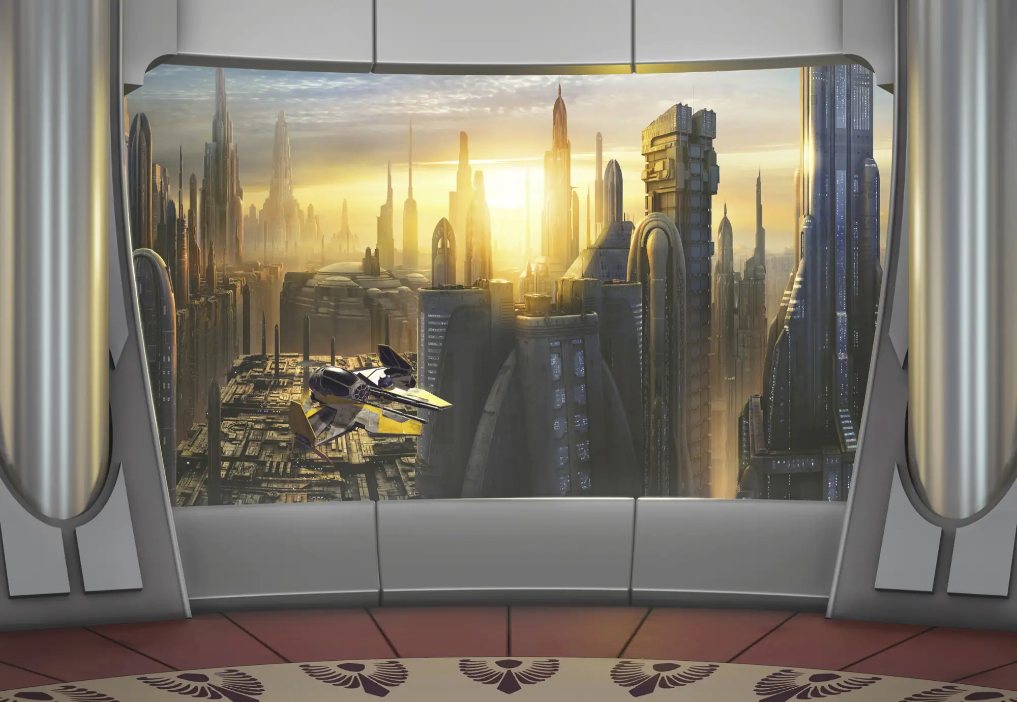 Komar Fototapete Star Wars Coruscant View 368 x 254 cm  Komar Fototapete Star Wars Coruscant View 368 x 254 cm
