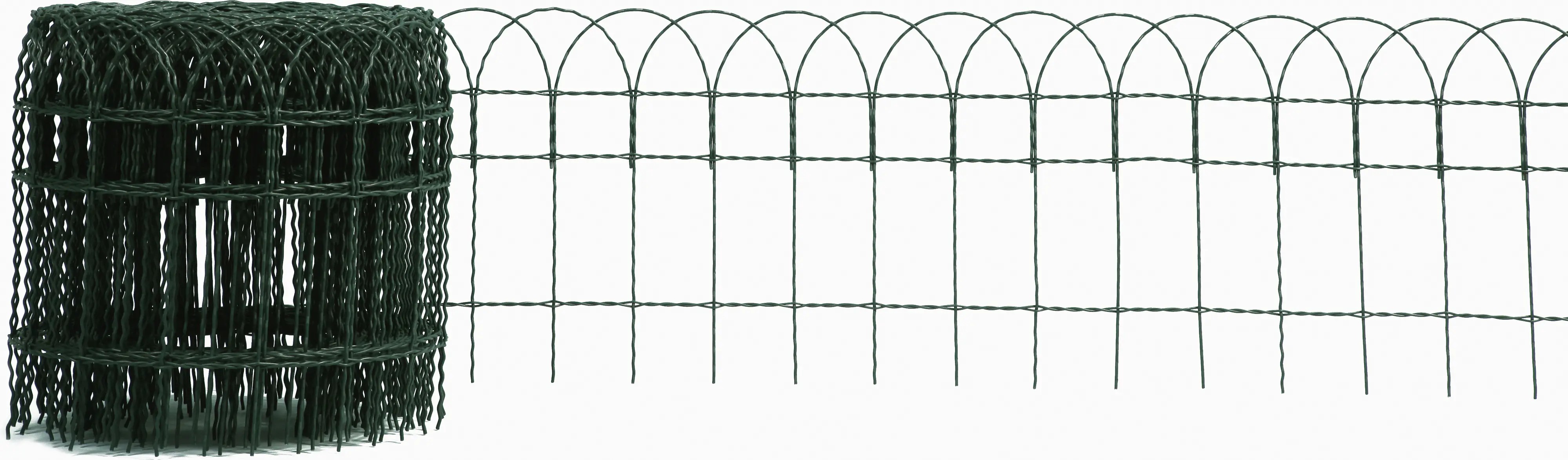 Floraworld Knotengeflecht-Zaun 10 m x 90 cm moosgrün