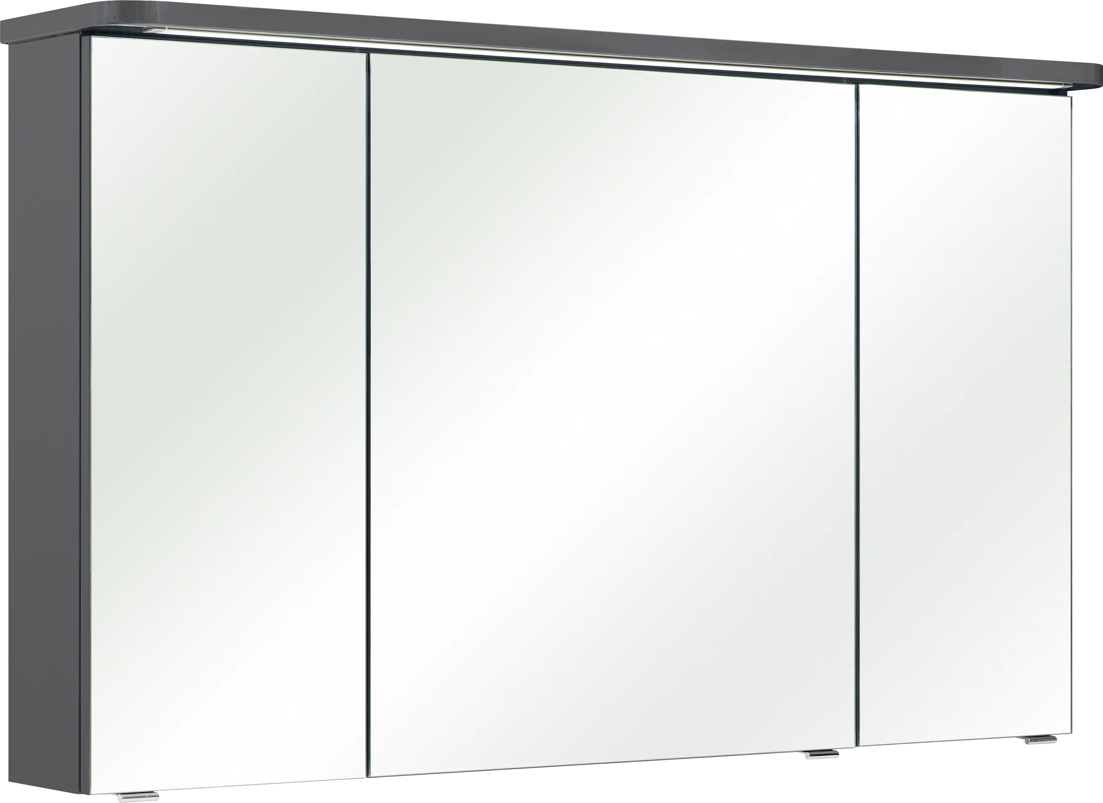 Pelipal Spiegelschrank Fokus 4005 Lack steingrau Hochglanz, Breite 120 cm