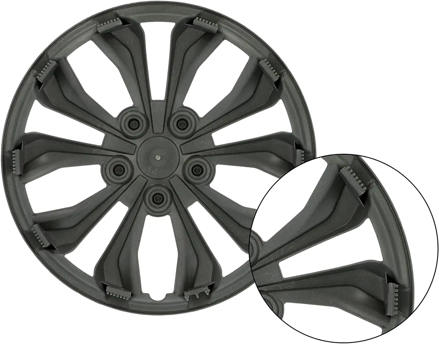 Goodyear Radzierblende Flexo 33 cm (13 Zoll) silber 4 Stück
