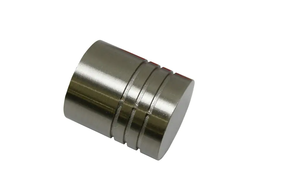Gardinia Endknopf Zylinder zu Stilprogramm Chicago, Ø 20 mm edelstahl-optik Gardinia Endknopf Zylinder zu Stilprogramm Chicago, Ø 20 mm edelstahl-optik