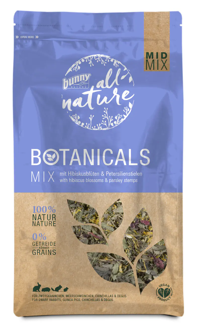 Bunny Nature Botanicals Mid Mix Hibiskusblüten & Petersilienstielen 150 g