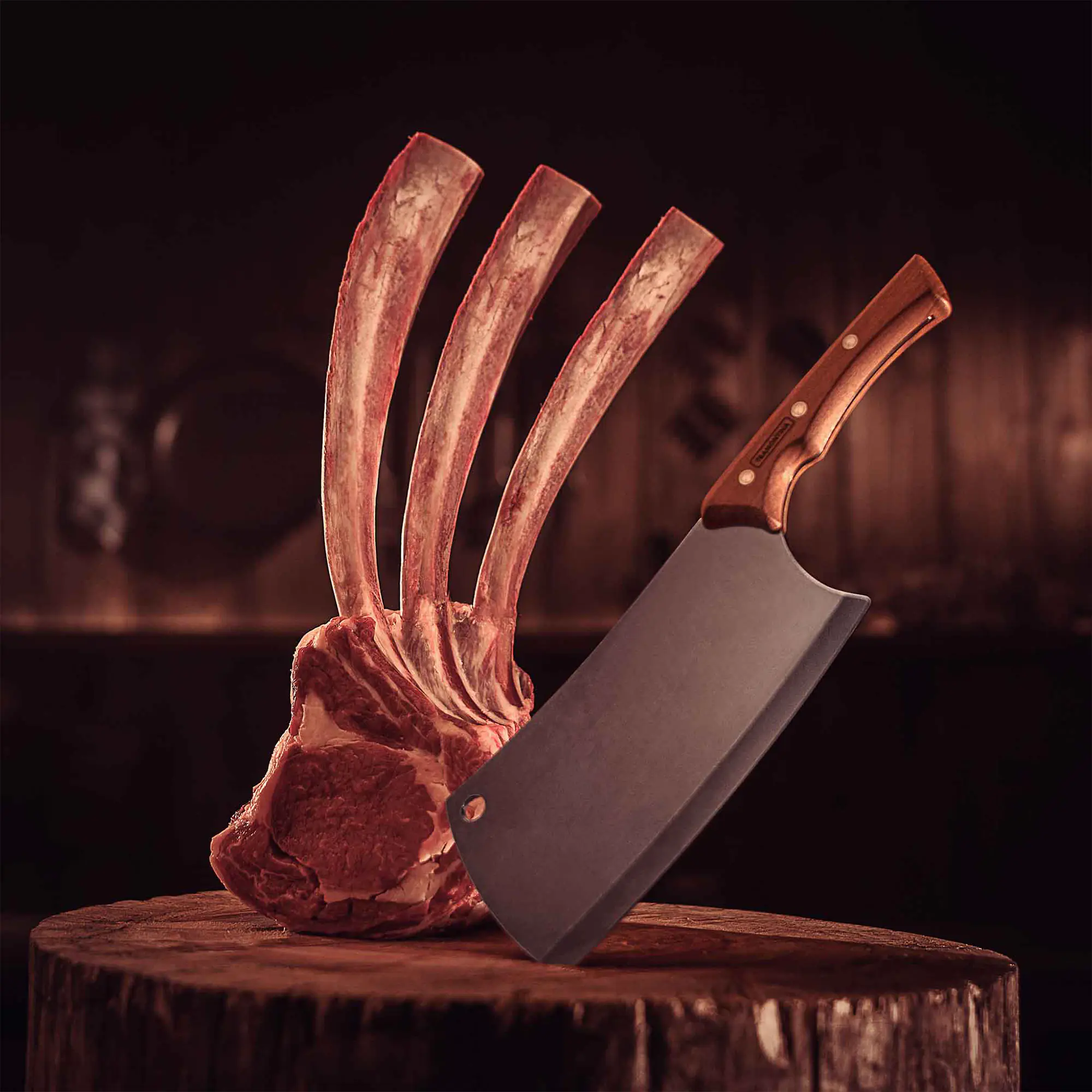 Tramontina Churrasco Hackmesser 32 cm schwarz 