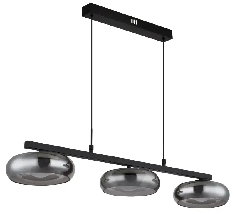 Globo Hängeleuchte Carlene 85 x 120 cm schwarz matt