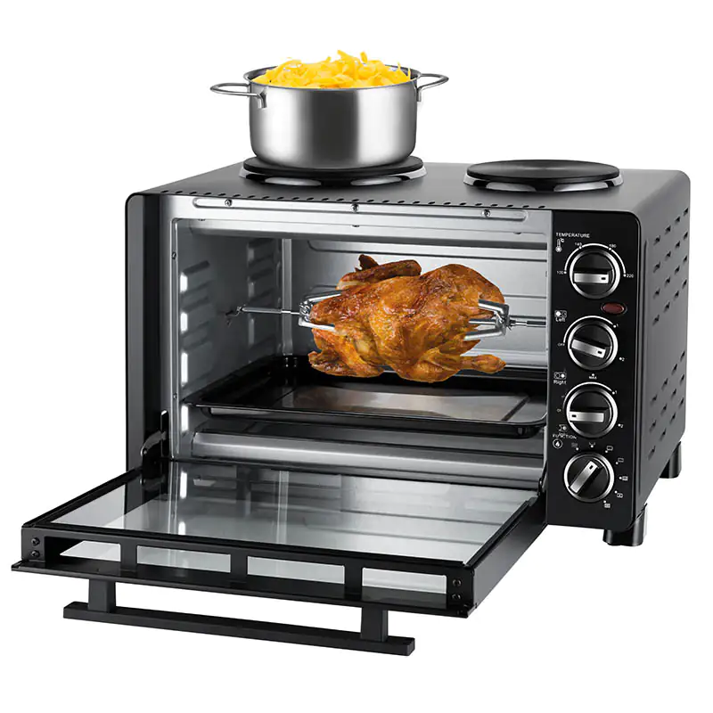 Unold Kleinküche Minibackofen All In One 30 L Backraum, 2 Kochplatten Unold Kleinküche Minibackofen All In One 30 L Backraum, 2 Kochplatten