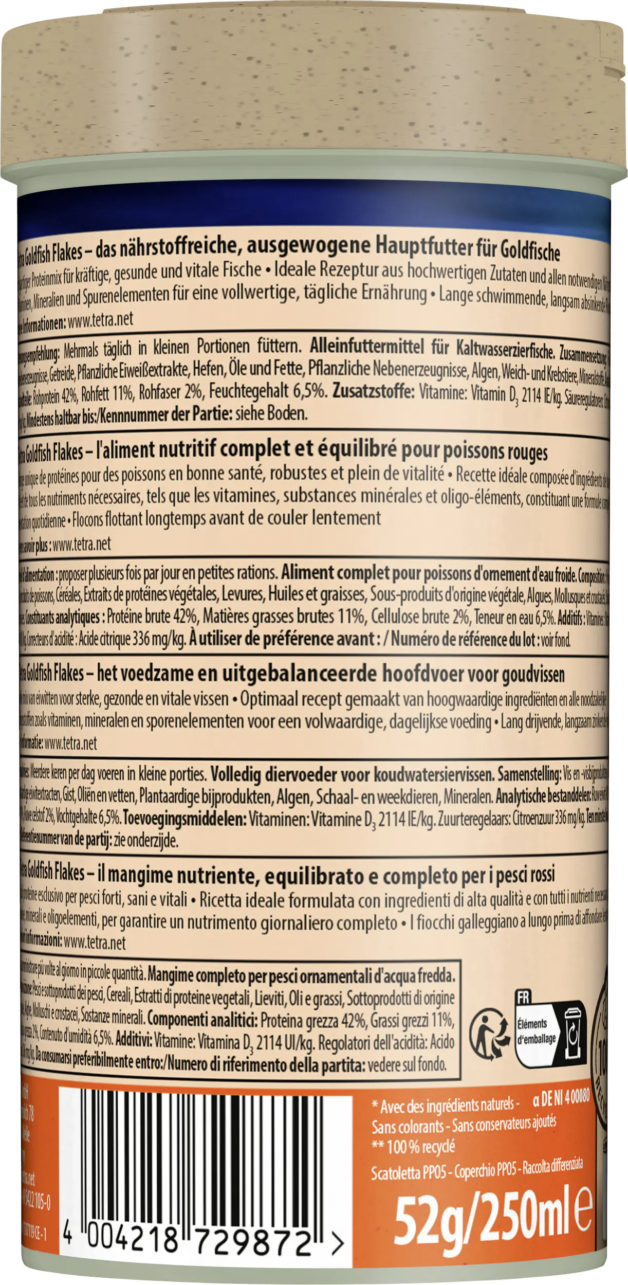 Tetra Goldfish 250 ml