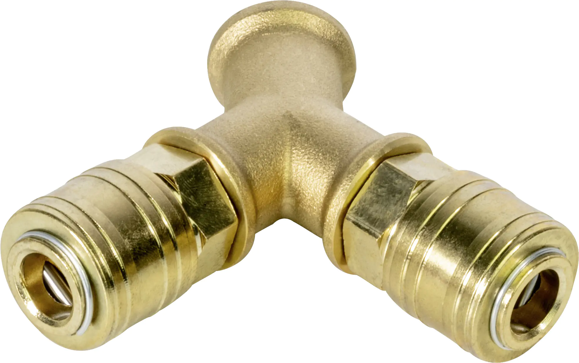 Güde Verteiler 9,35 mm 3/8" Außengewinde 2 Kupplungen