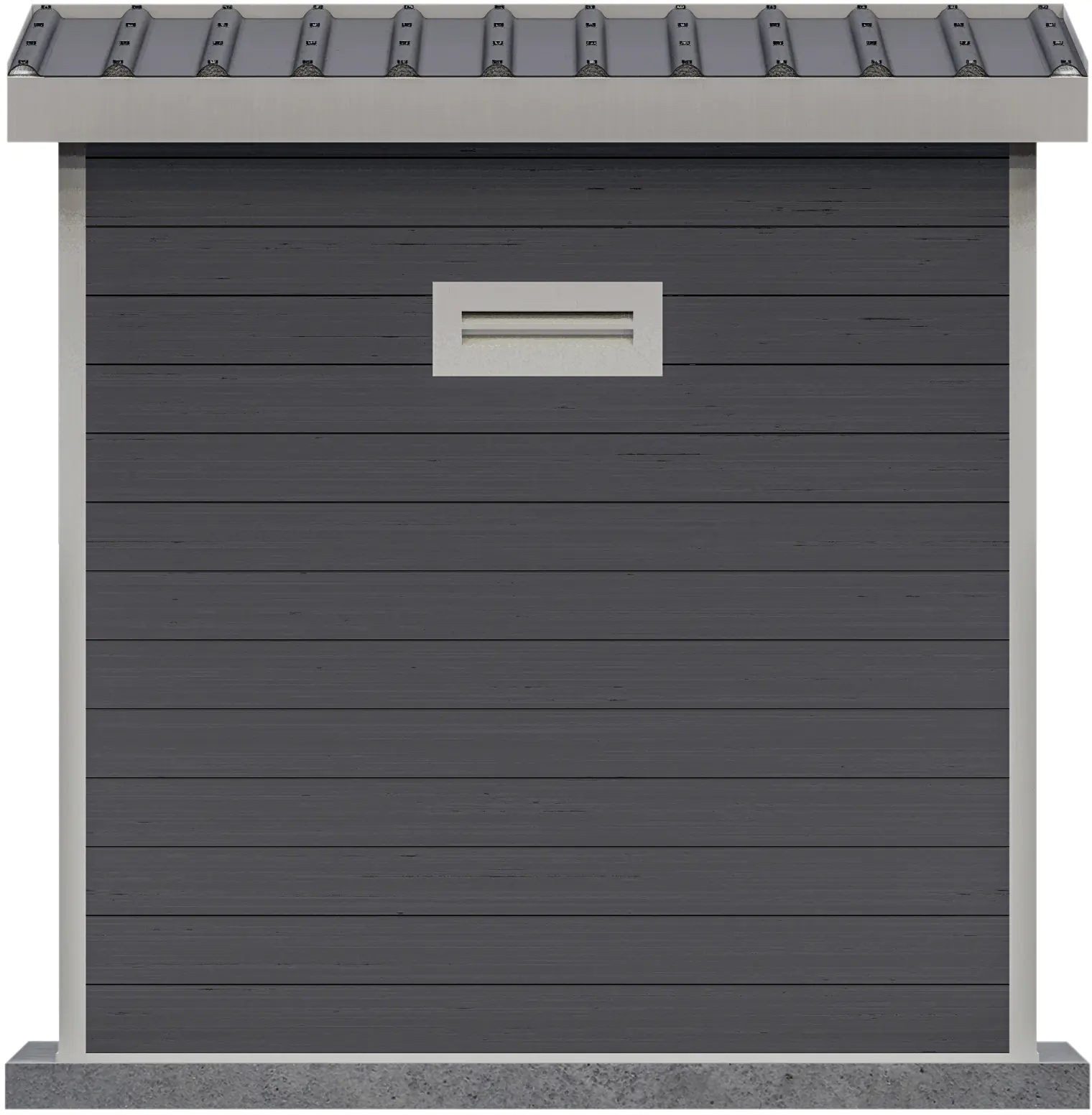 elephant WPC Gartenhaus 230 x 230 cm anthrazit